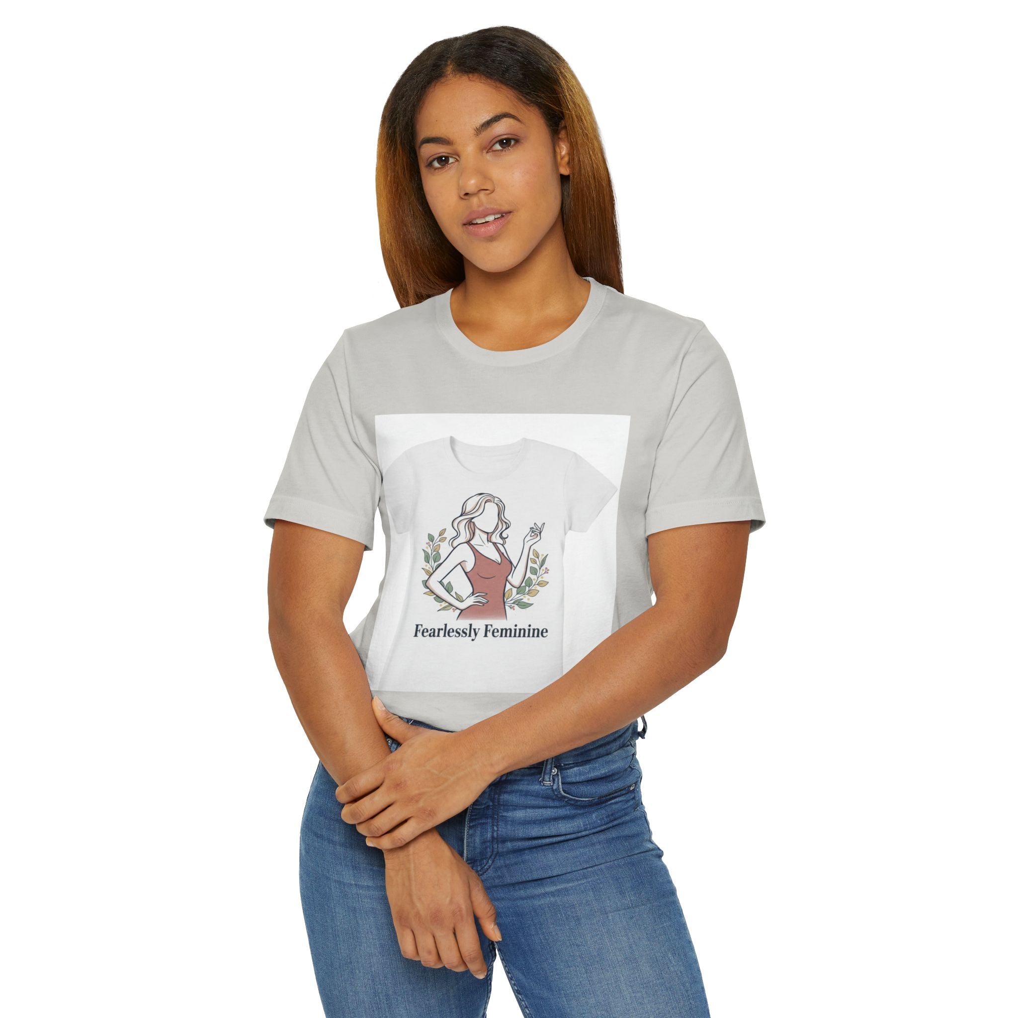 Fearlessly Feminine T‑Shirt — Empowering Women Graphic Tee