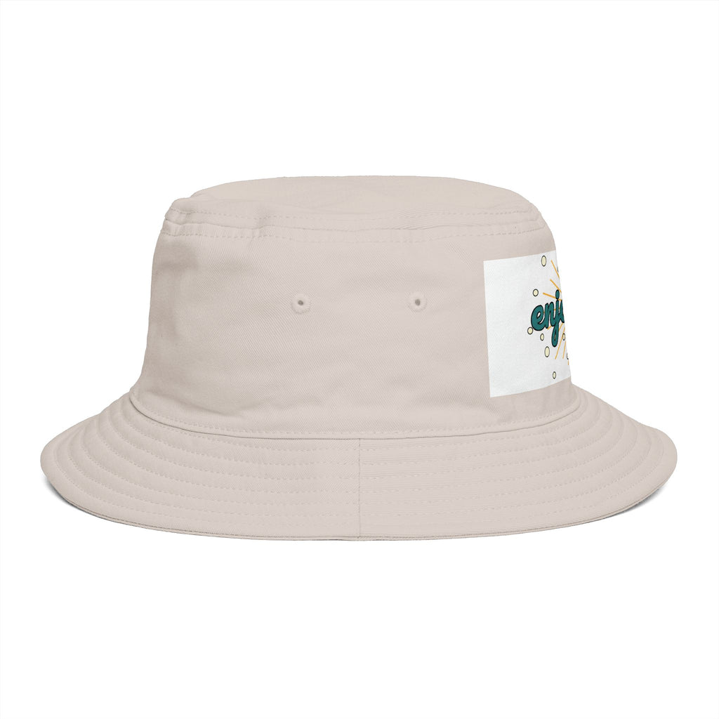 Enjoyable Retro Sunburst Bucket Hat – Casual Outdoor Summer Accessory