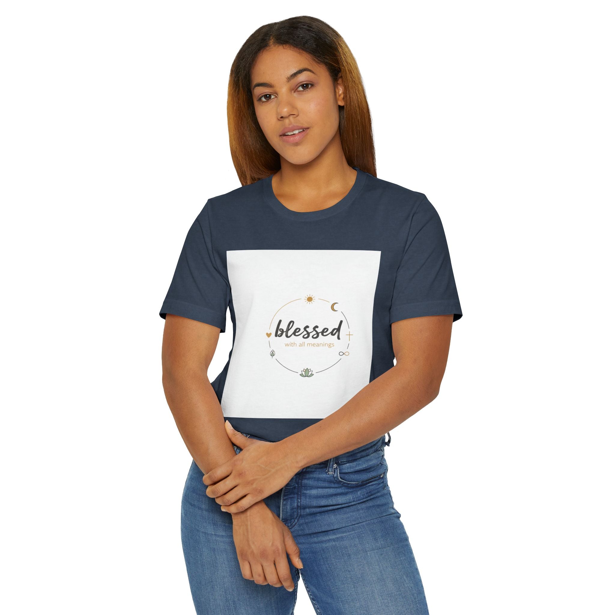Blessed Mama T-Shirt — Minimal Spiritual 'Blessed' Mother's Day Tee