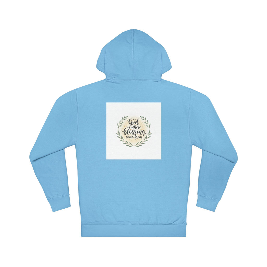 God Is My Blessing Hoodie — Faith-Based Wreath Pullover