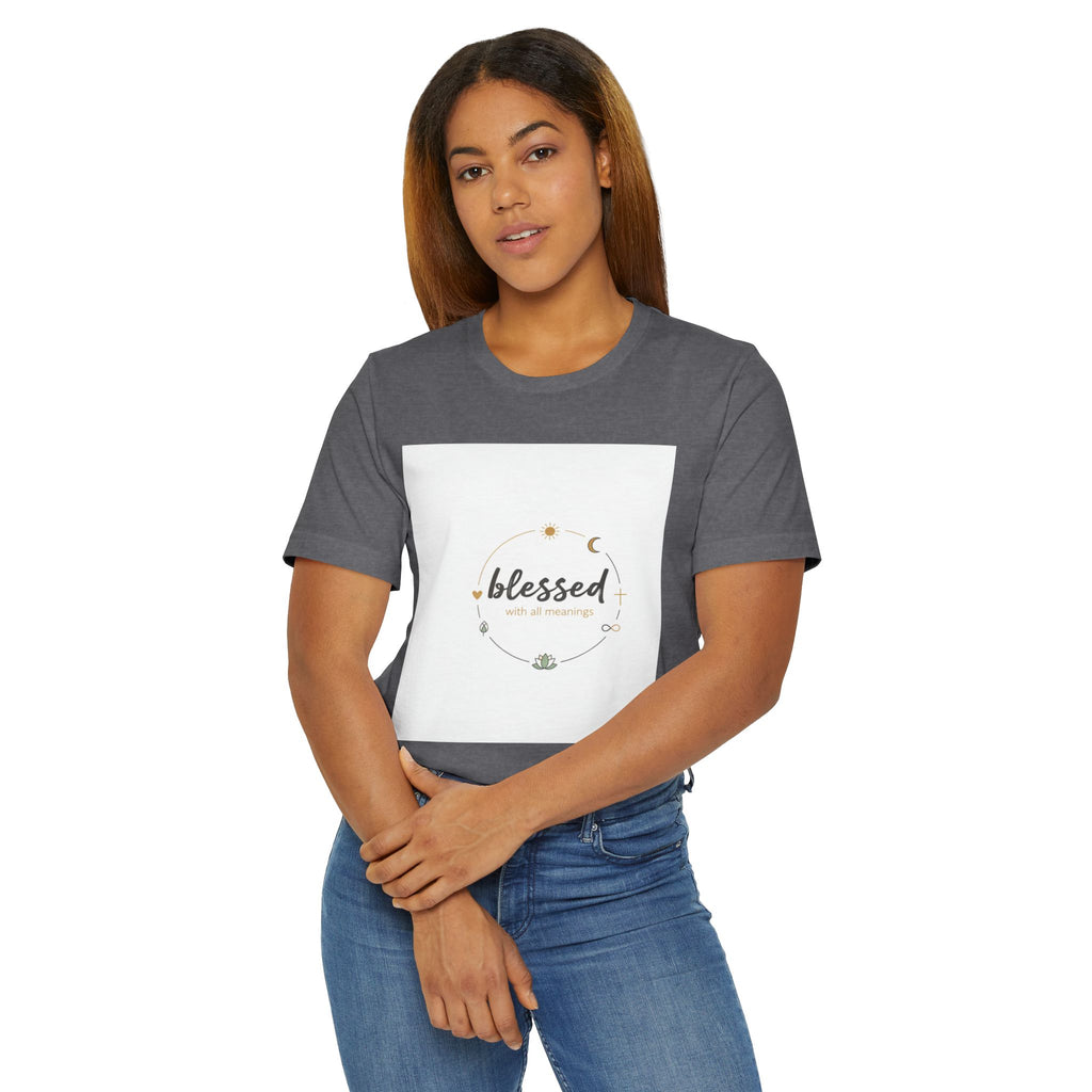 Blessed Mama T-Shirt — Minimal Spiritual 'Blessed' Mother's Day Tee