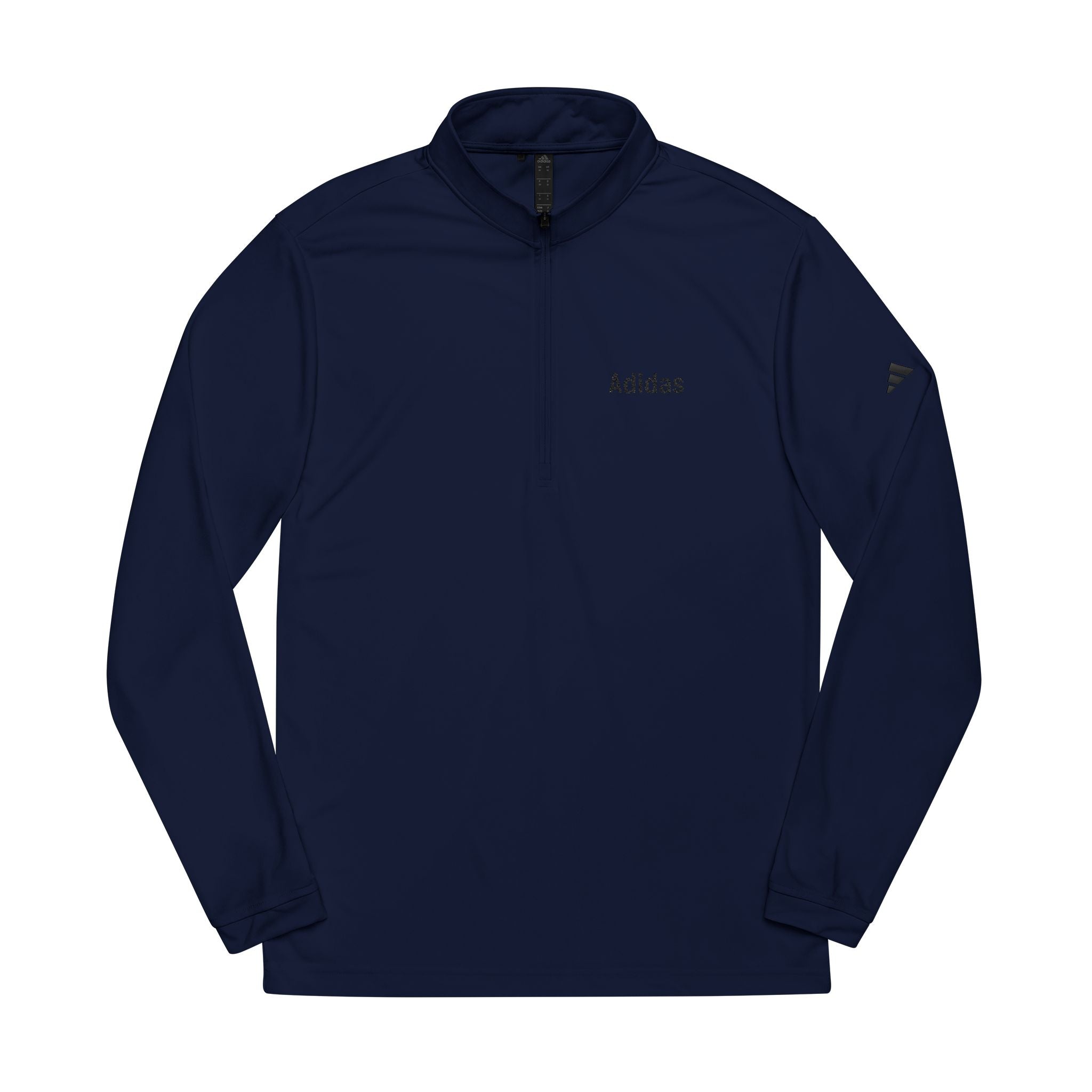 Embroidered Quarter-Zip Pullover