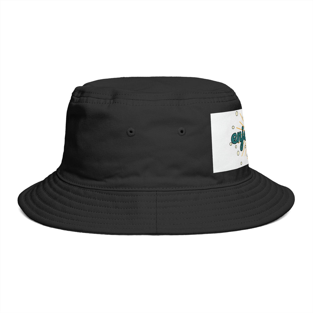 Enjoyable Retro Sunburst Bucket Hat – Casual Outdoor Summer Accessory