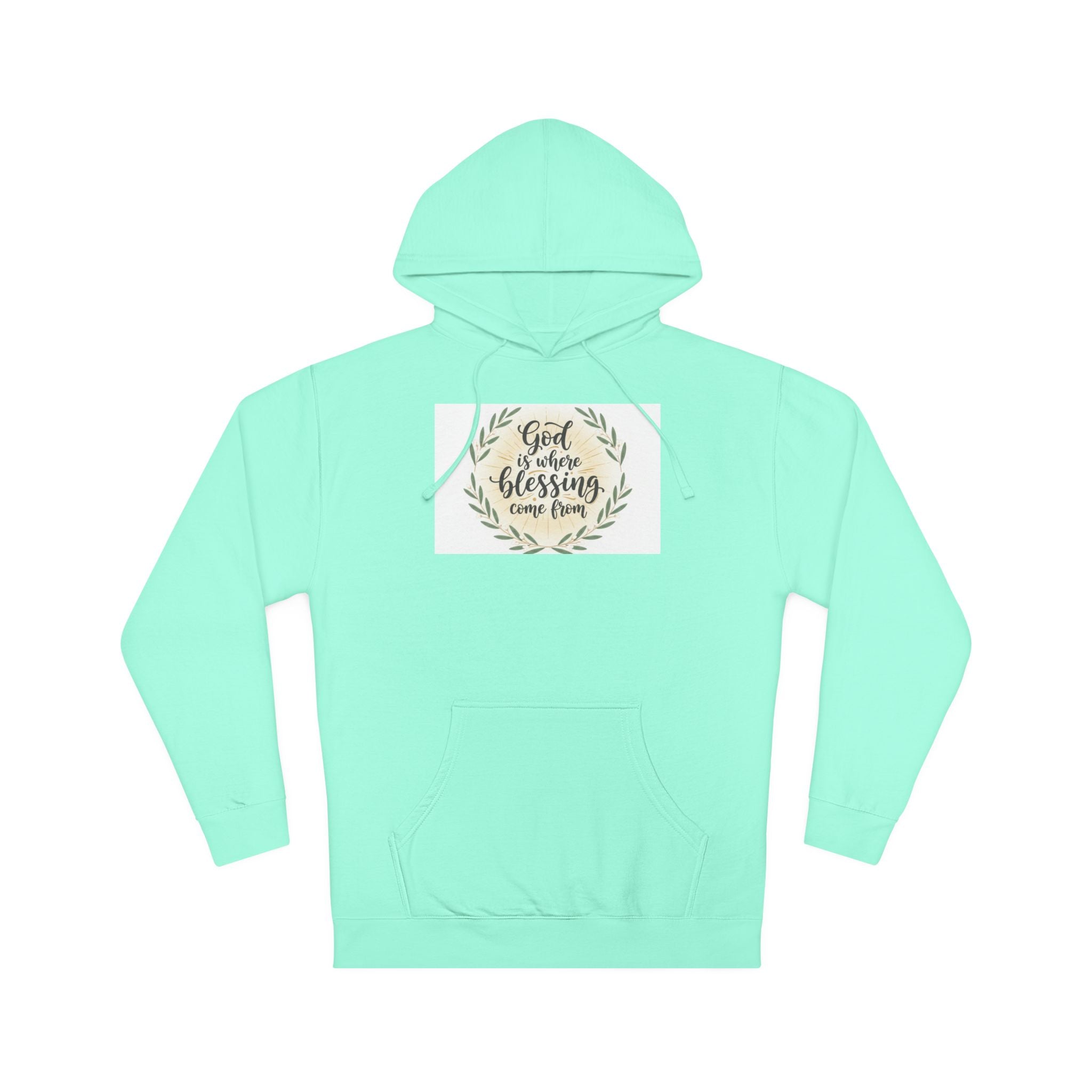 God Is My Blessing Hoodie — Faith-Based Wreath Pullover