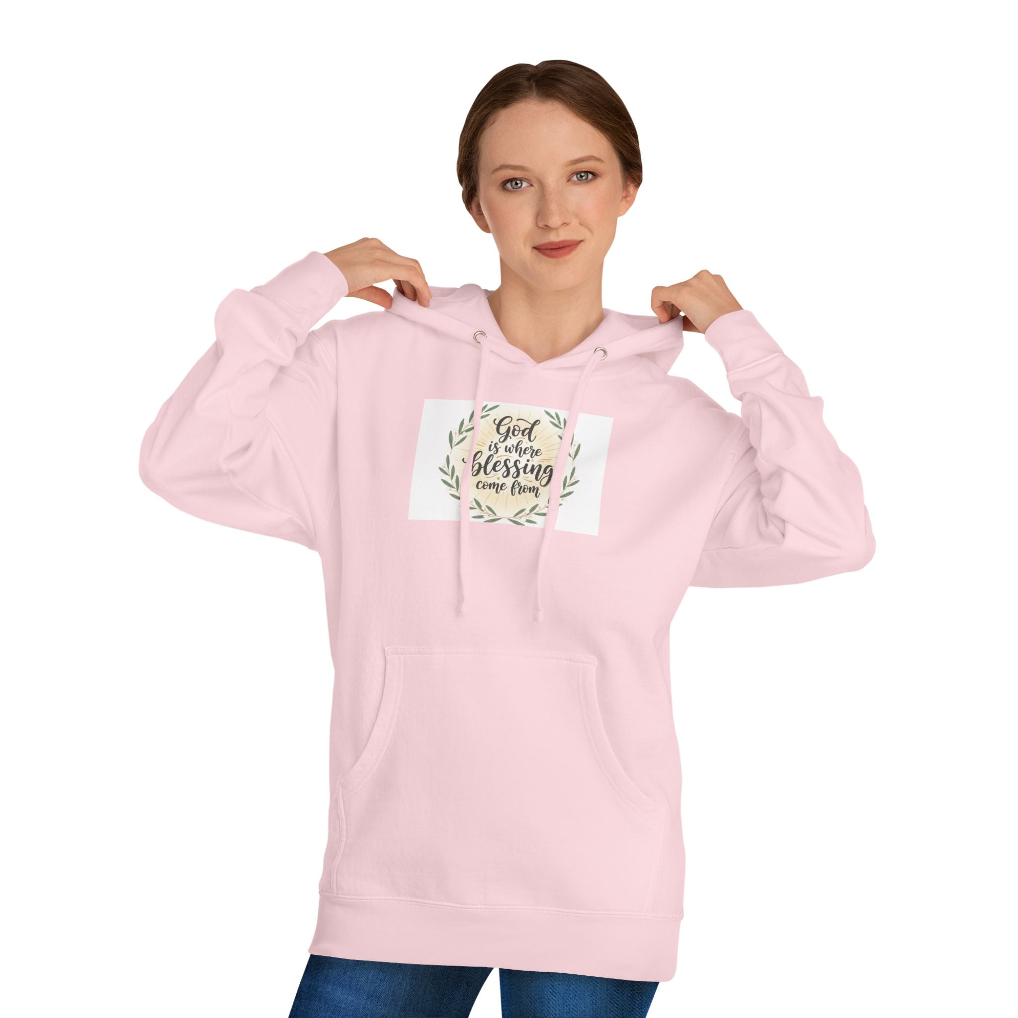 God Is My Blessing Hoodie — Faith-Based Wreath Pullover