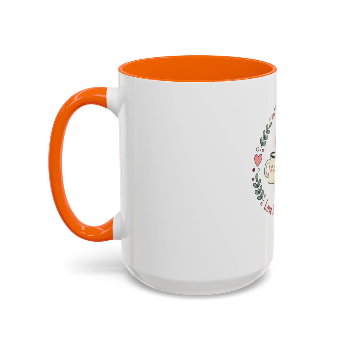 Love Brewed Here Coffee Mug — Cute Kawaii Couples Mug (11/15oz)