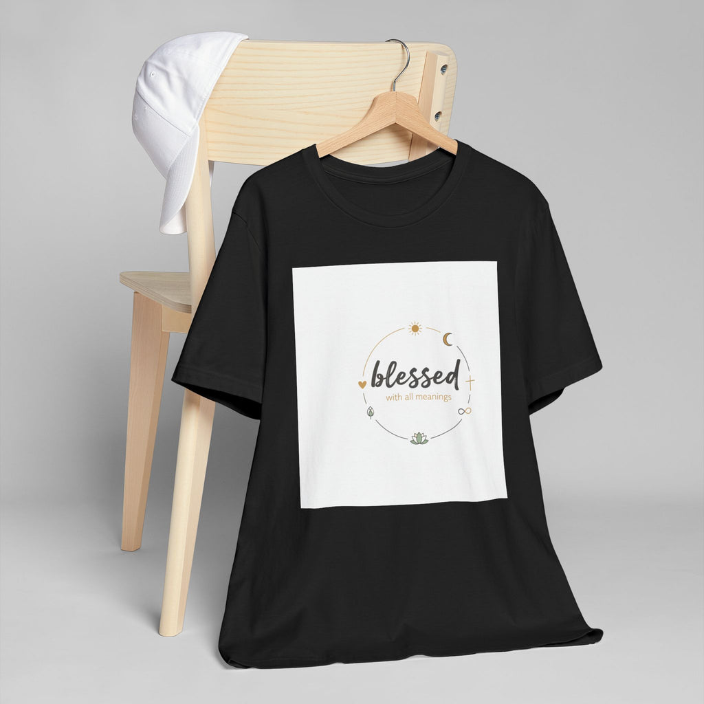 Blessed Mama T-Shirt — Minimal Spiritual 'Blessed' Mother's Day Tee