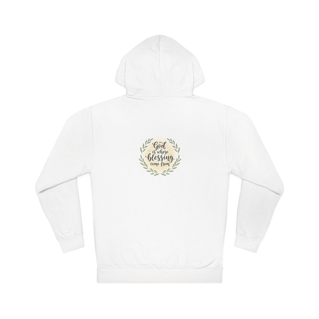 God Is My Blessing Hoodie — Faith-Based Wreath Pullover