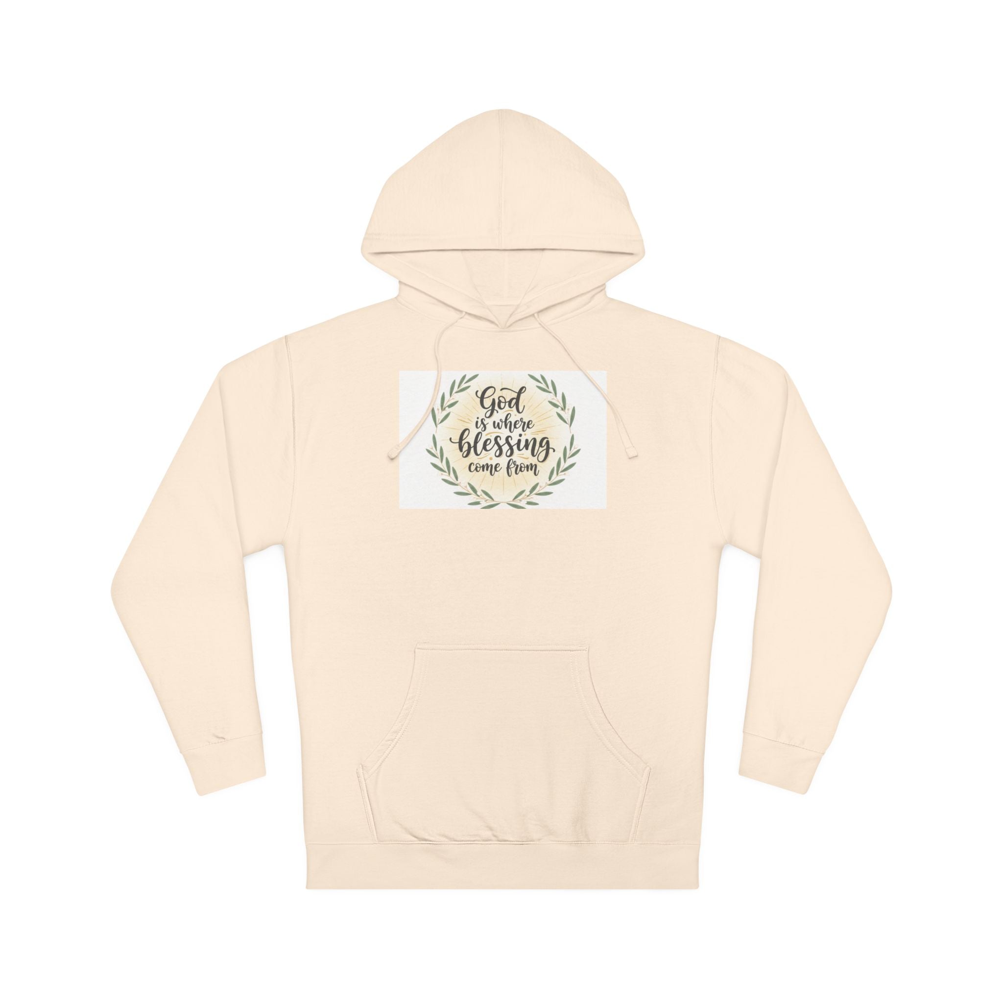 God Is My Blessing Hoodie — Faith-Based Wreath Pullover