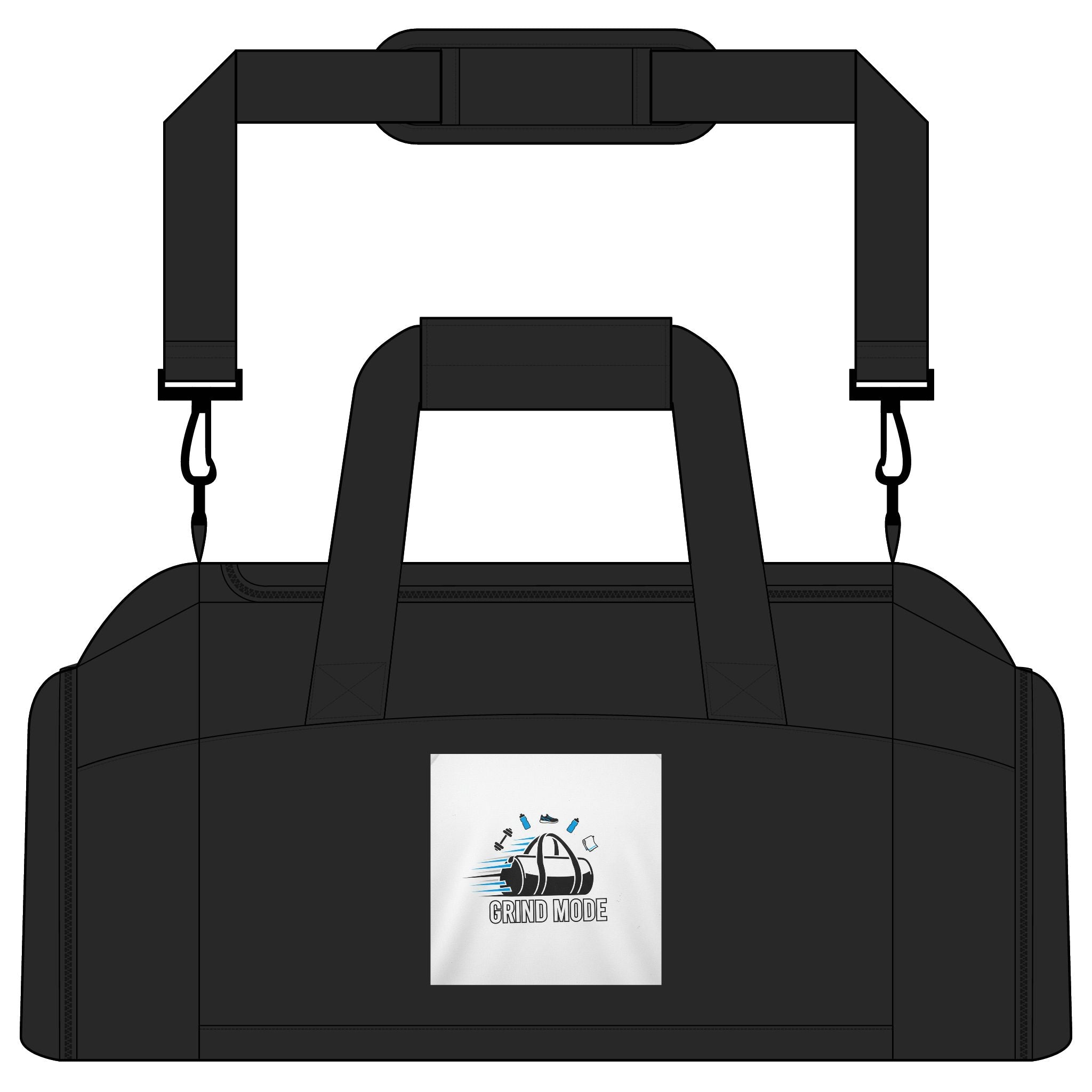 Gym Bag — Retro Beach Wave Logo Duffle for Travel, Gym & Sports