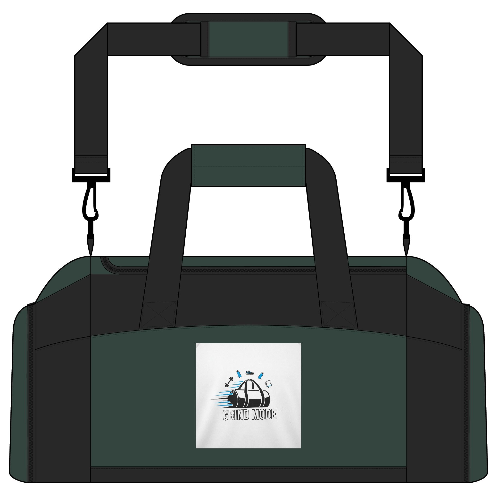 Gym Bag — Retro Beach Wave Logo Duffle for Travel, Gym & Sports