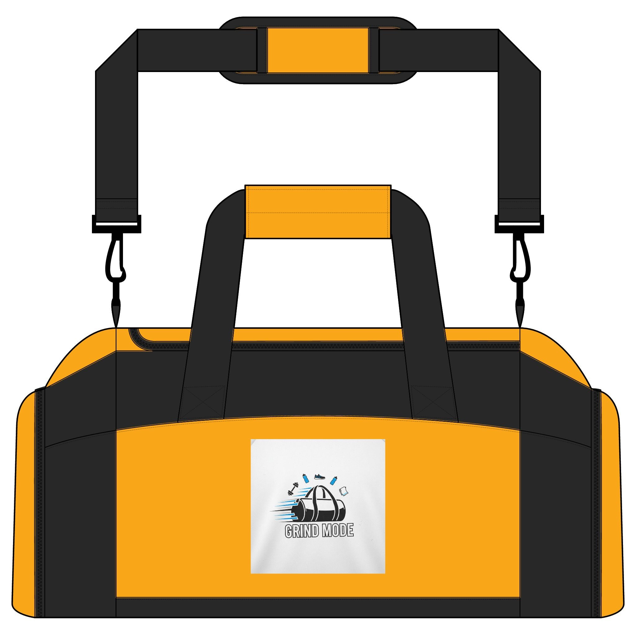 Gym Bag — Retro Beach Wave Logo Duffle for Travel, Gym & Sports