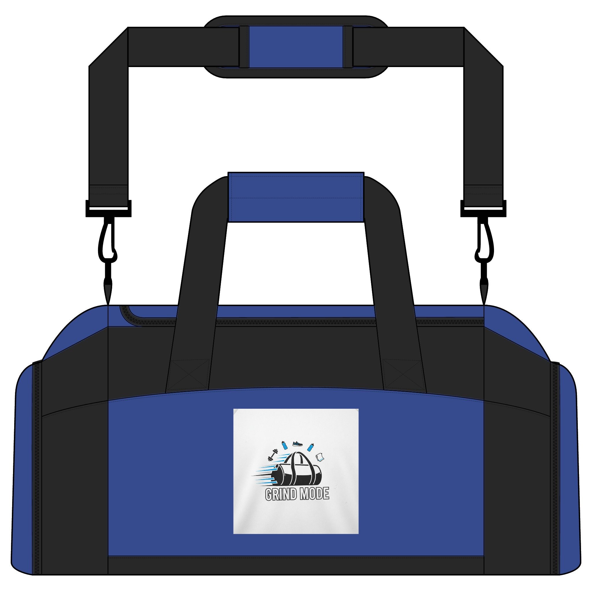 Gym Bag — Retro Beach Wave Logo Duffle for Travel, Gym & Sports