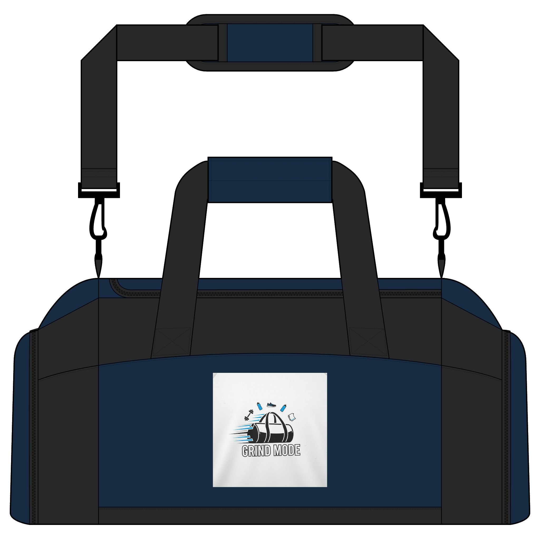 Gym Bag — Retro Beach Wave Logo Duffle for Travel, Gym & Sports