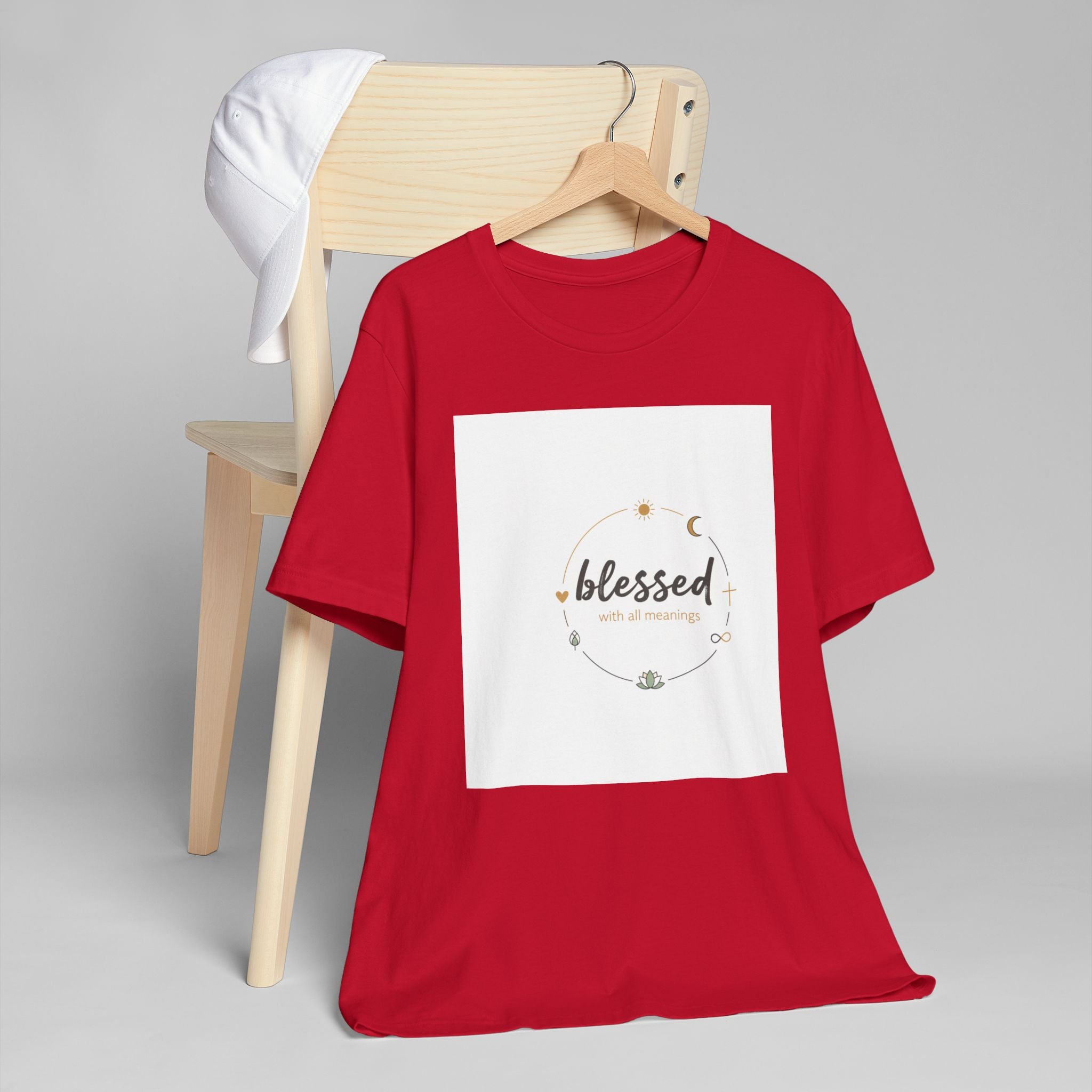 Blessed Mama T-Shirt — Minimal Spiritual 'Blessed' Mother's Day Tee