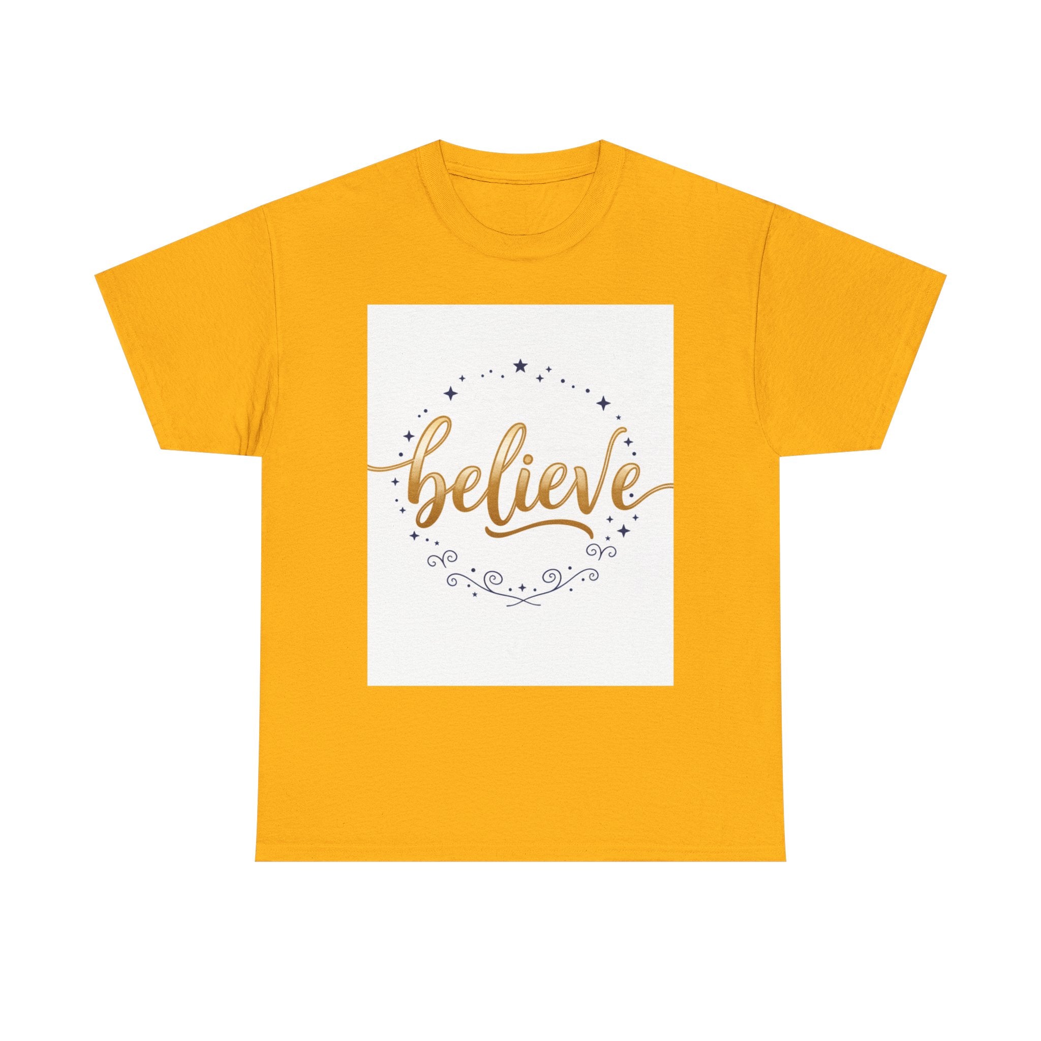 Believe Script Tee — Inspirational 'Believe' Graphic T-Shirt