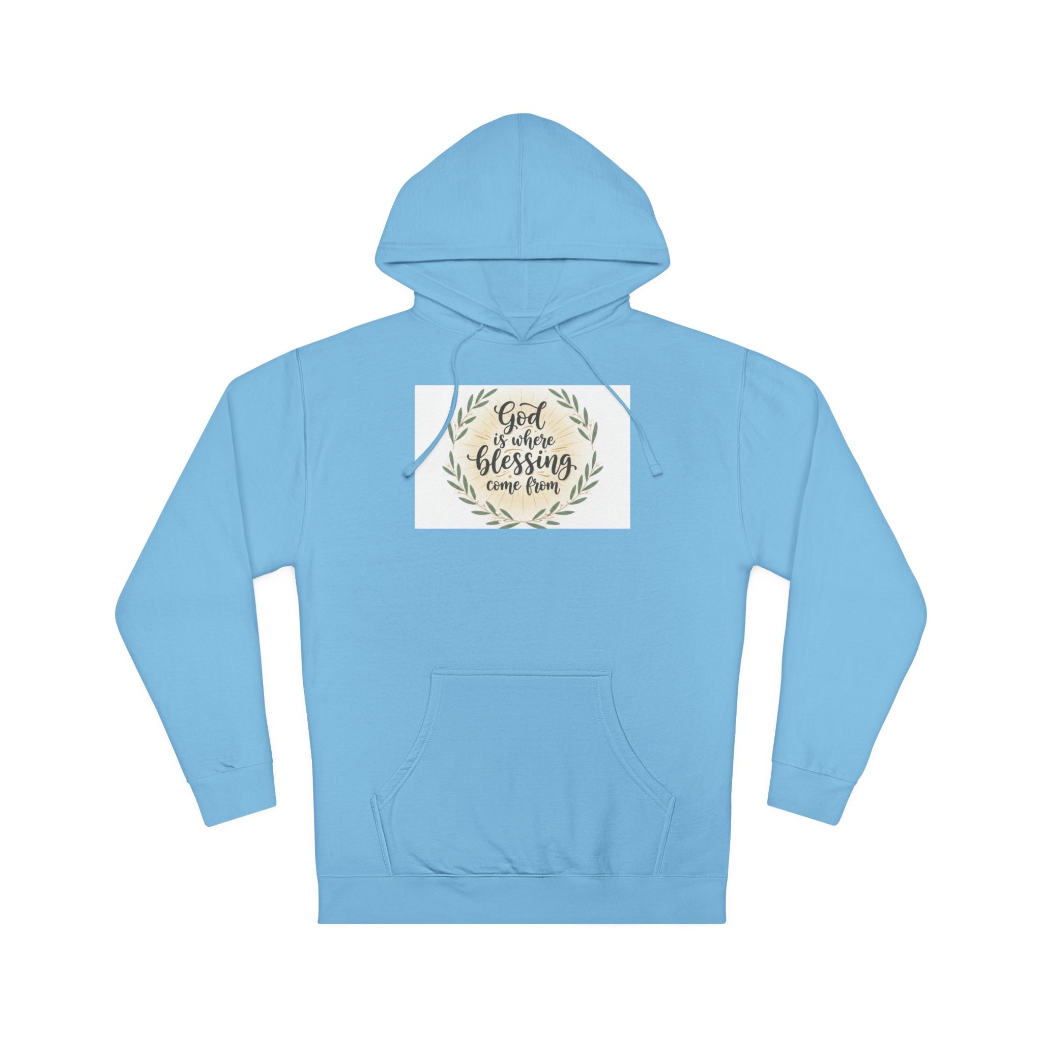God Is My Blessing Hoodie — Faith-Based Wreath Pullover