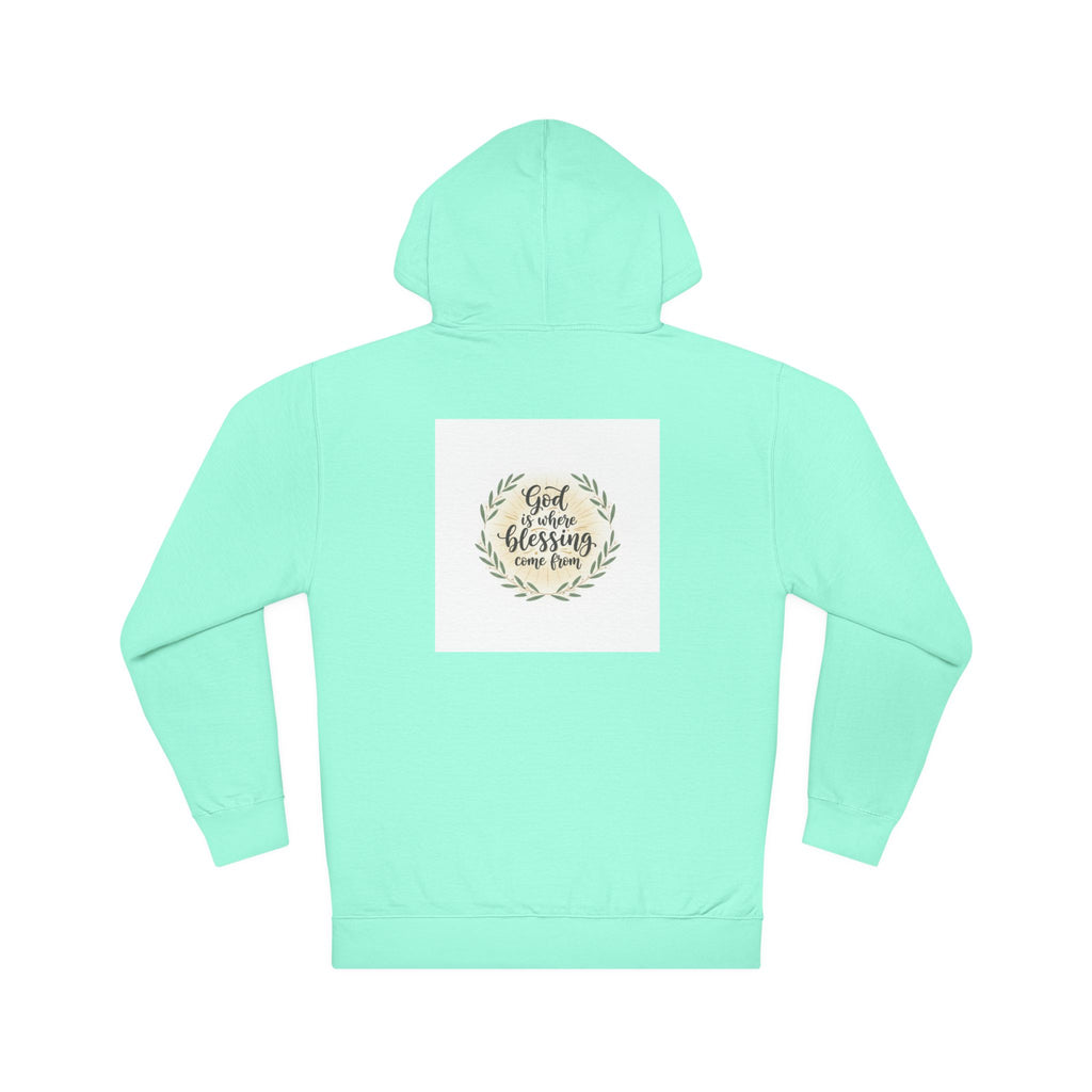 God Is My Blessing Hoodie — Faith-Based Wreath Pullover
