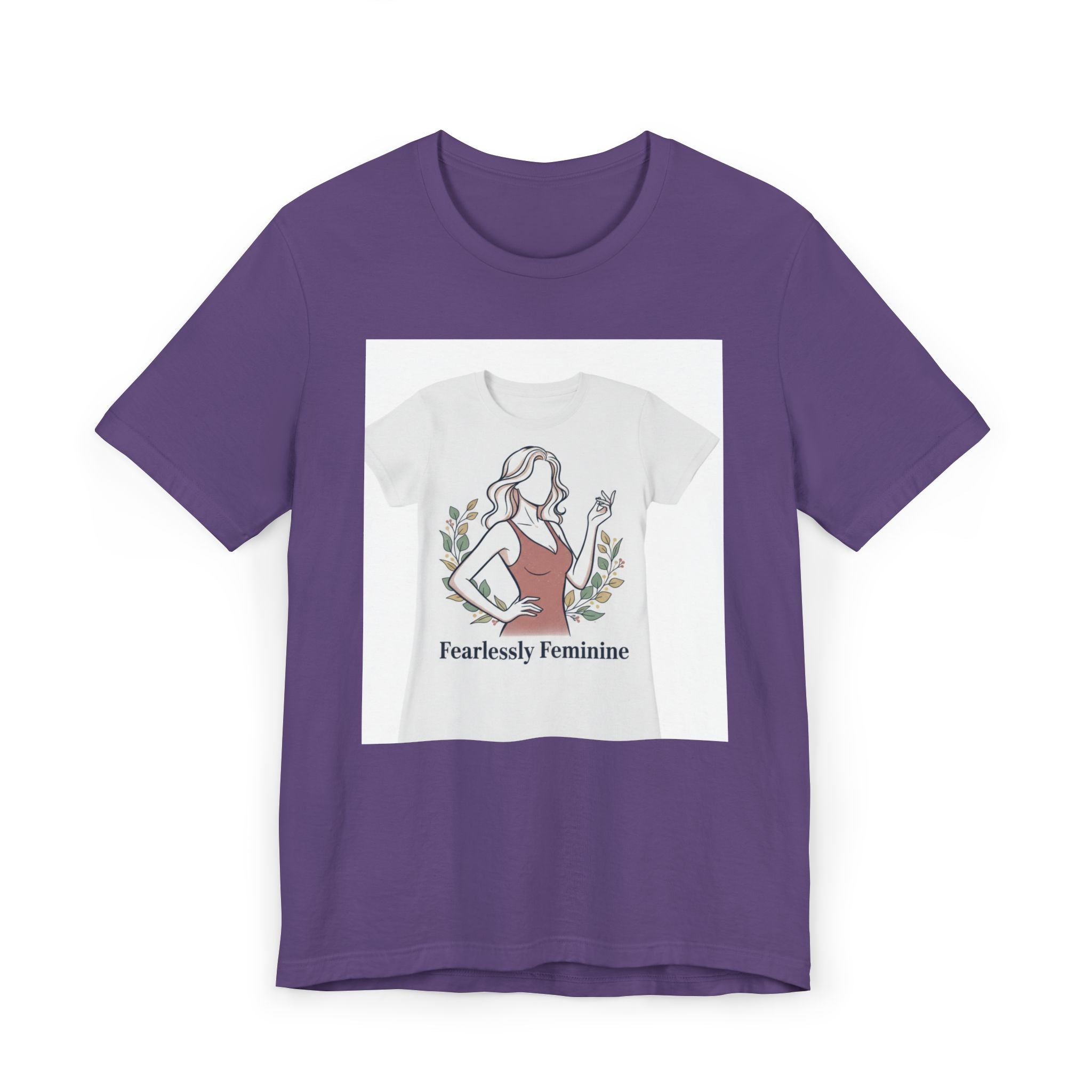 Fearlessly Feminine T‑Shirt — Empowering Women Graphic Tee