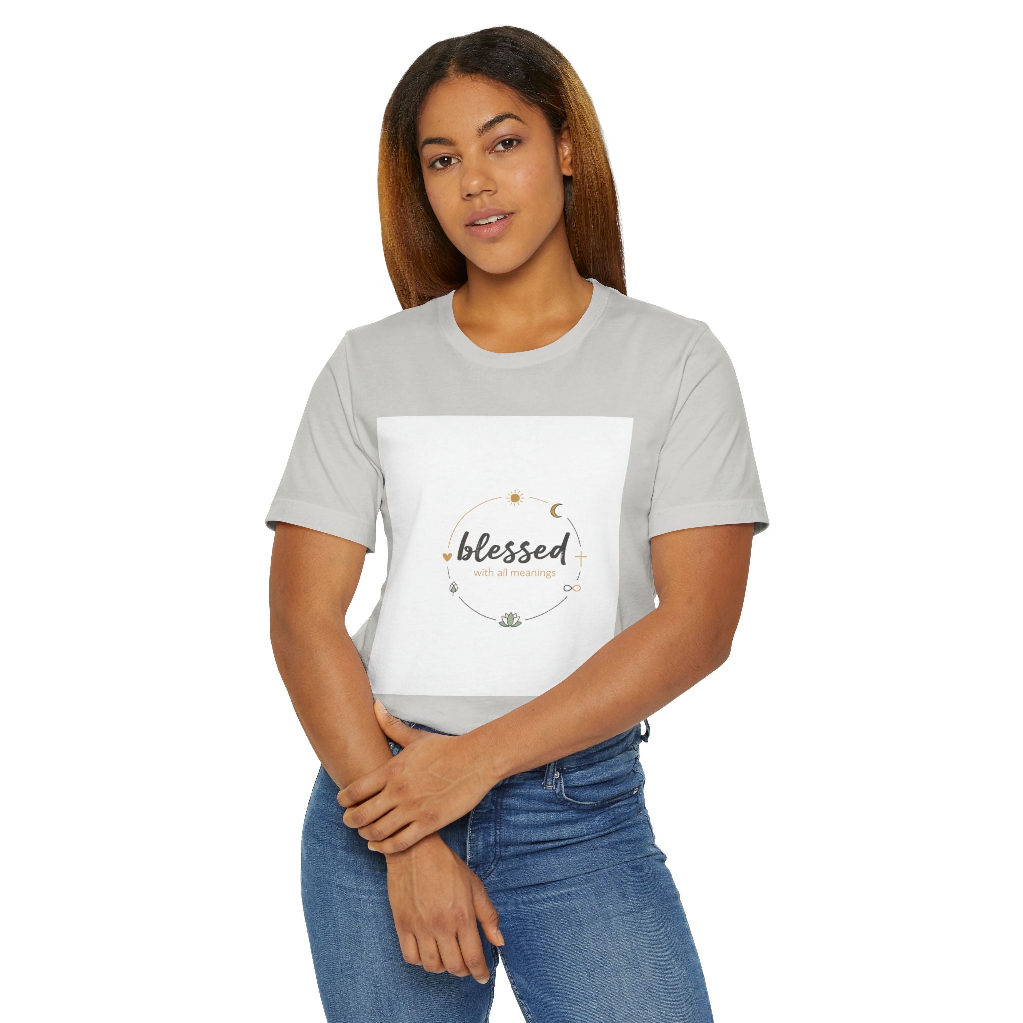 Blessed Mama T-Shirt — Minimal Spiritual 'Blessed' Mother's Day Tee