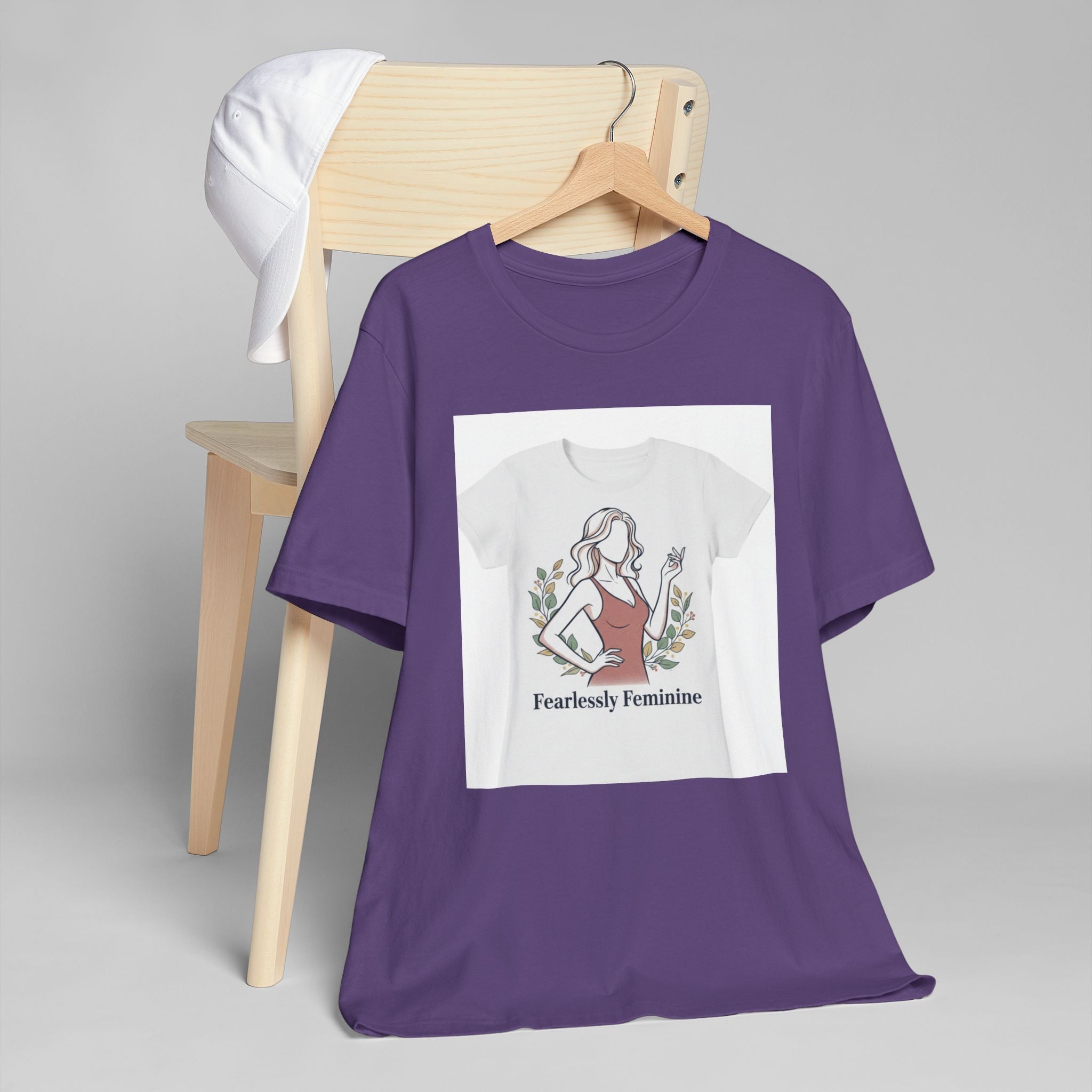 Fearlessly Feminine T‑Shirt — Empowering Women Graphic Tee