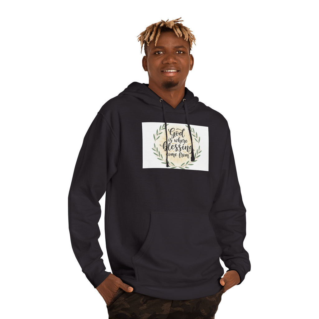 God Is My Blessing Hoodie — Faith-Based Wreath Pullover