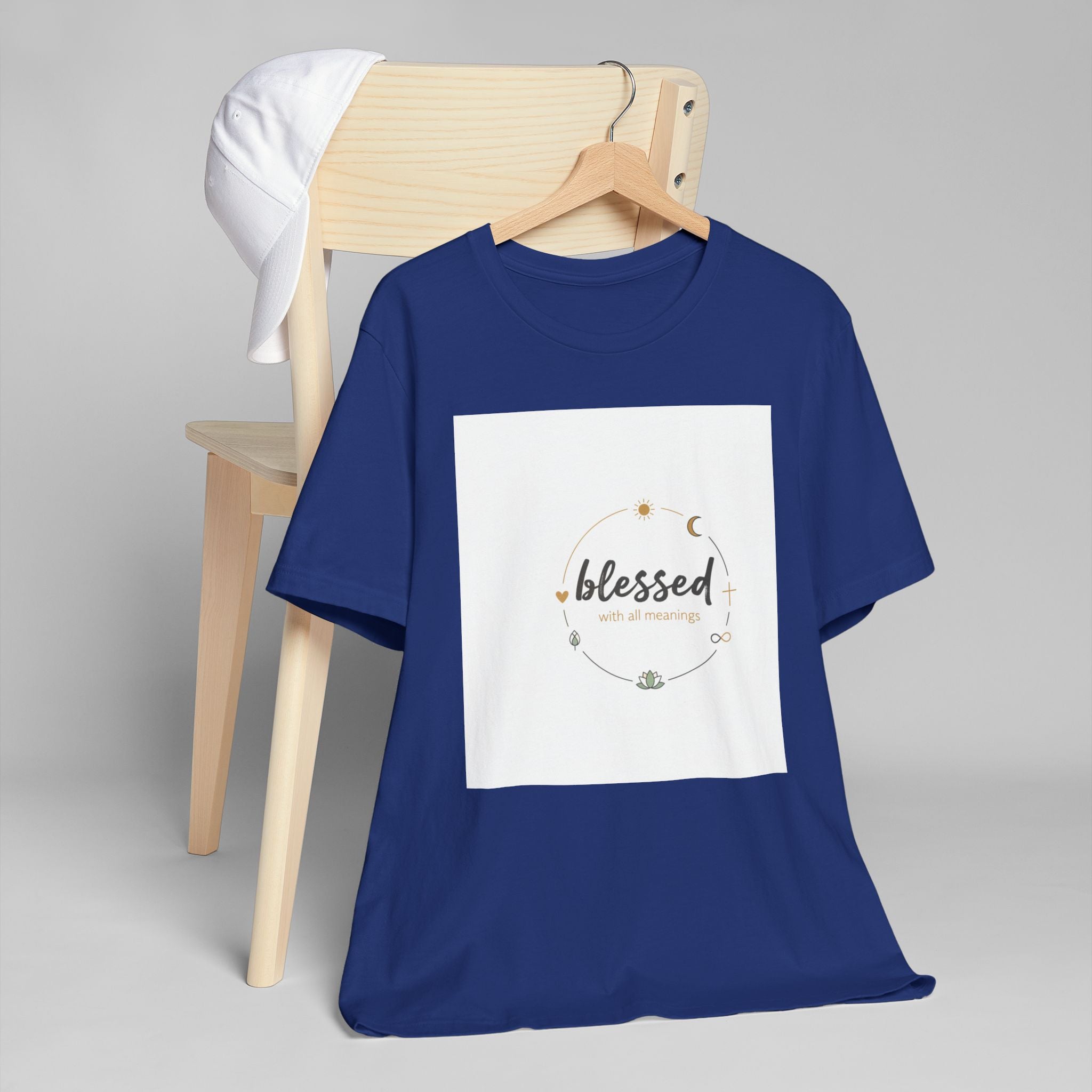 Blessed Mama T-Shirt — Minimal Spiritual 'Blessed' Mother's Day Tee