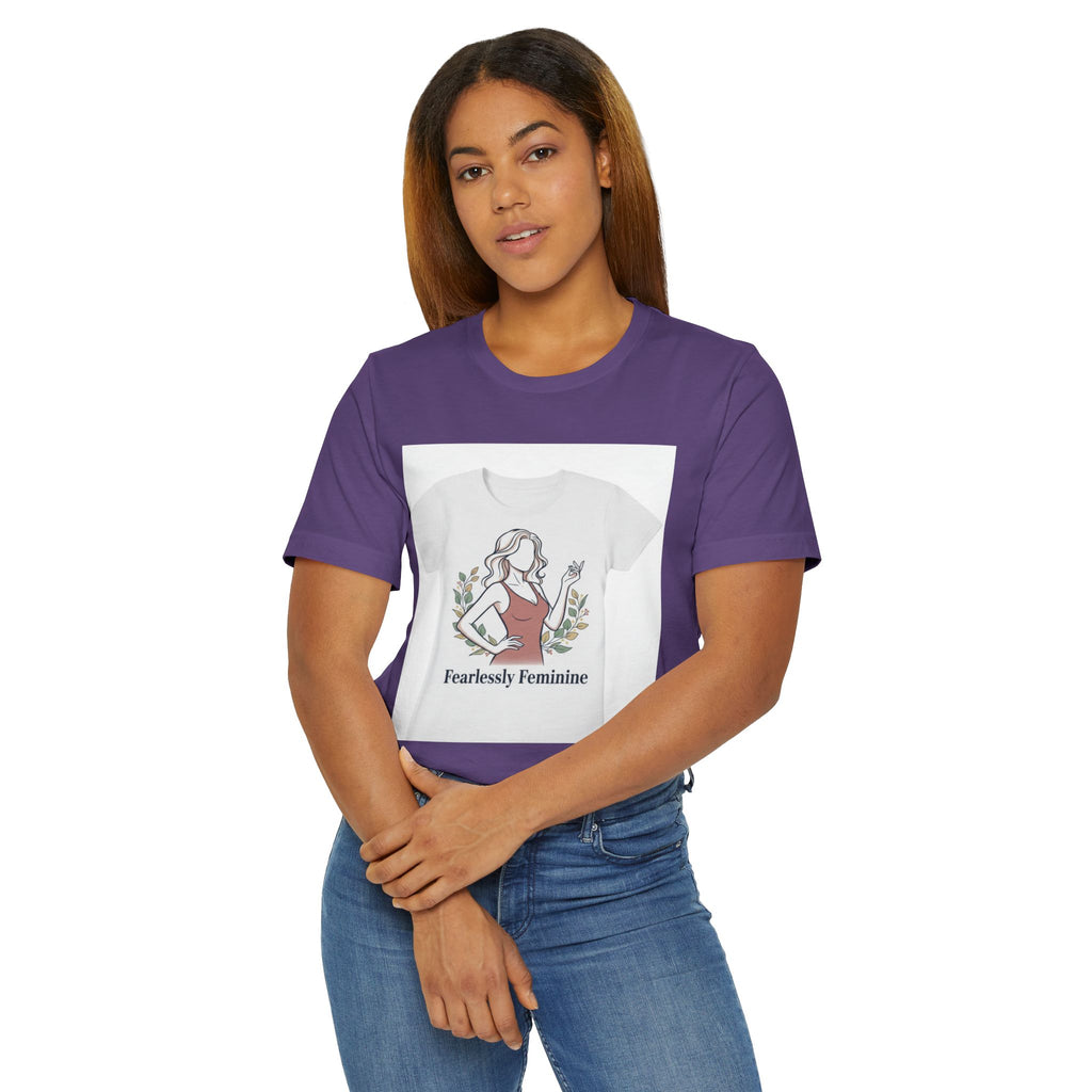 Fearlessly Feminine T‑Shirt — Empowering Women Graphic Tee