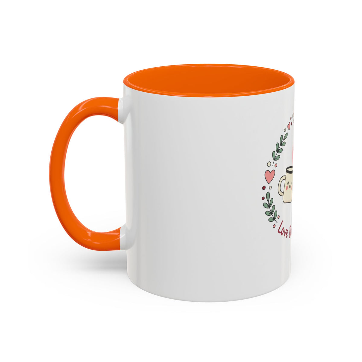 Love Brewed Here Coffee Mug — Cute Kawaii Couples Mug (11/15oz)