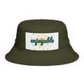 Enjoyable Retro Sunburst Bucket Hat – Casual Outdoor Summer Accessory