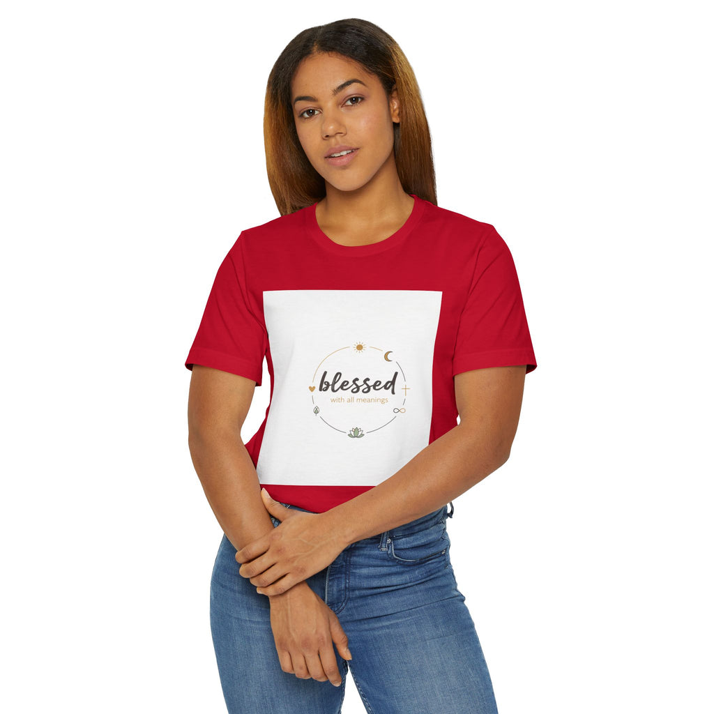 Blessed Mama T-Shirt — Minimal Spiritual 'Blessed' Mother's Day Tee
