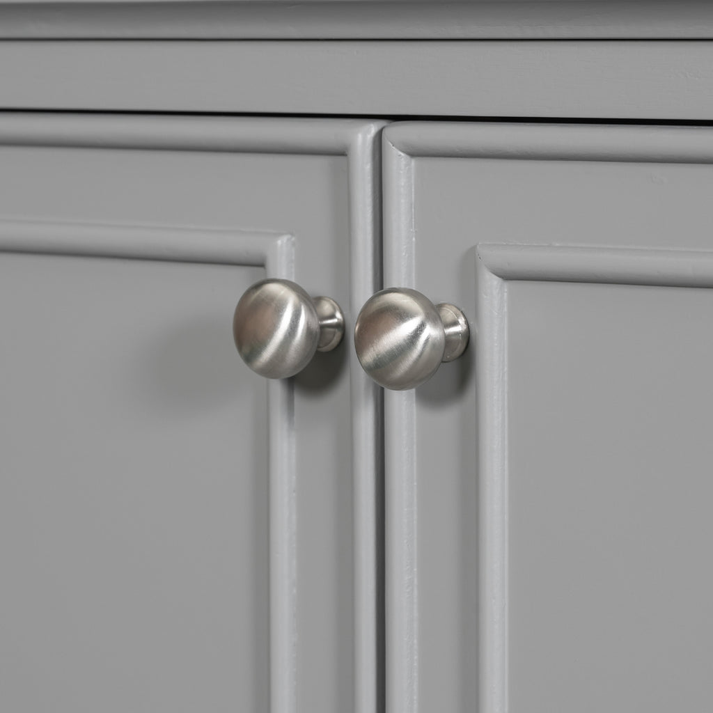 30-Inch Gray Bathroom Vanity Base with Storage – Cabinet Only