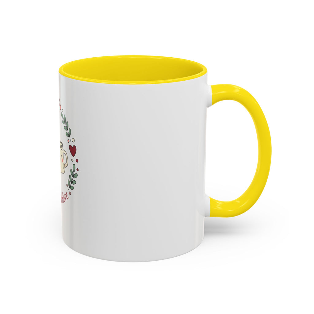 Love Brewed Here Coffee Mug — Cute Kawaii Couples Mug (11/15oz)