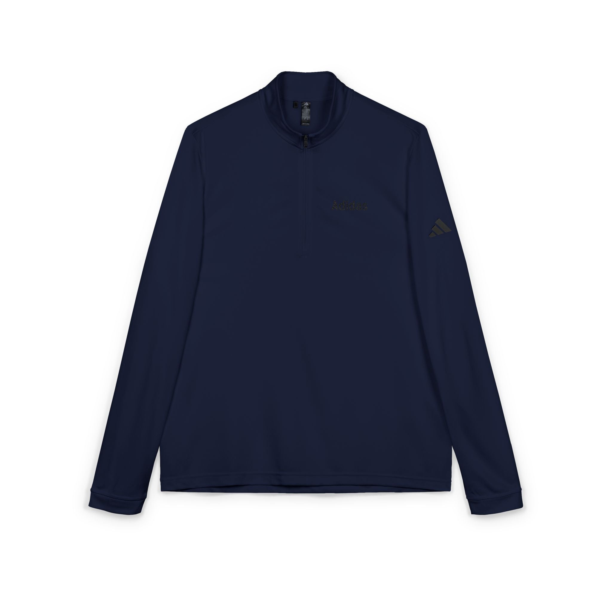 Embroidered Quarter-Zip Pullover