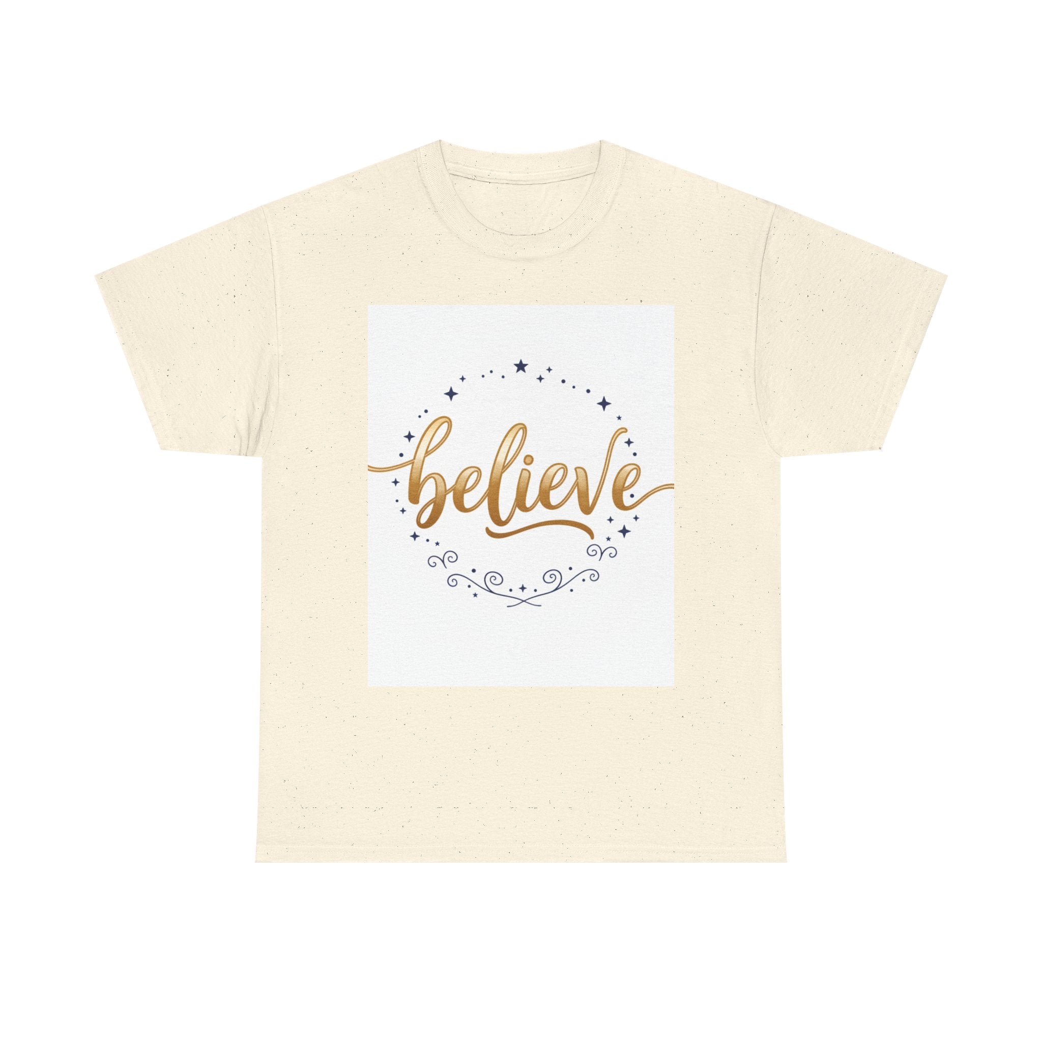 Believe Script Tee — Inspirational 'Believe' Graphic T-Shirt