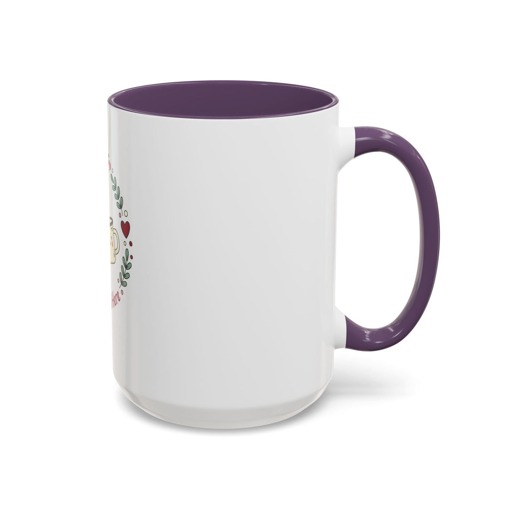 Love Brewed Here Coffee Mug — Cute Kawaii Couples Mug (11/15oz)