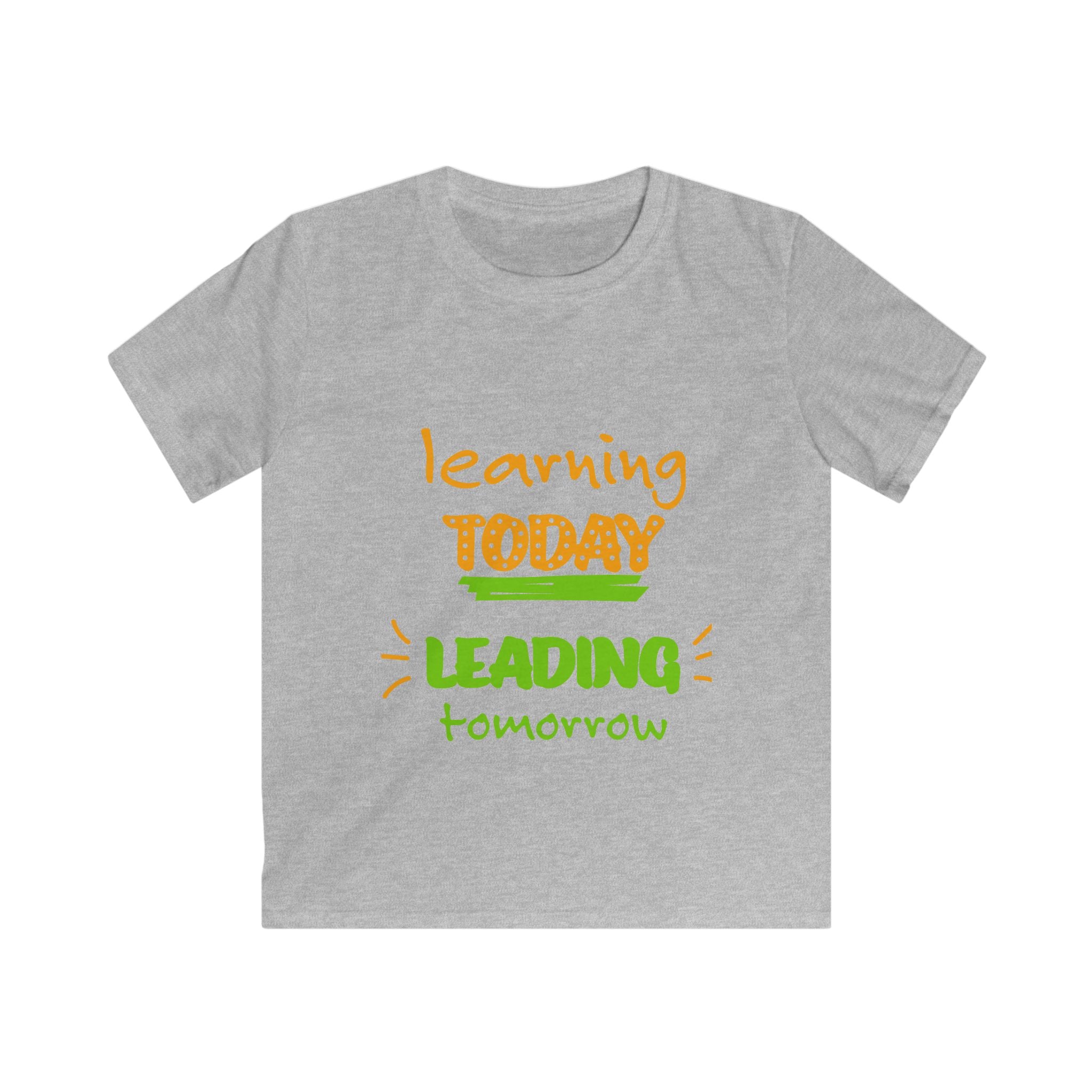Learning Today Leading Tomorrow Kids T-Shirt — Back-to-School Shirt for Young Leaders