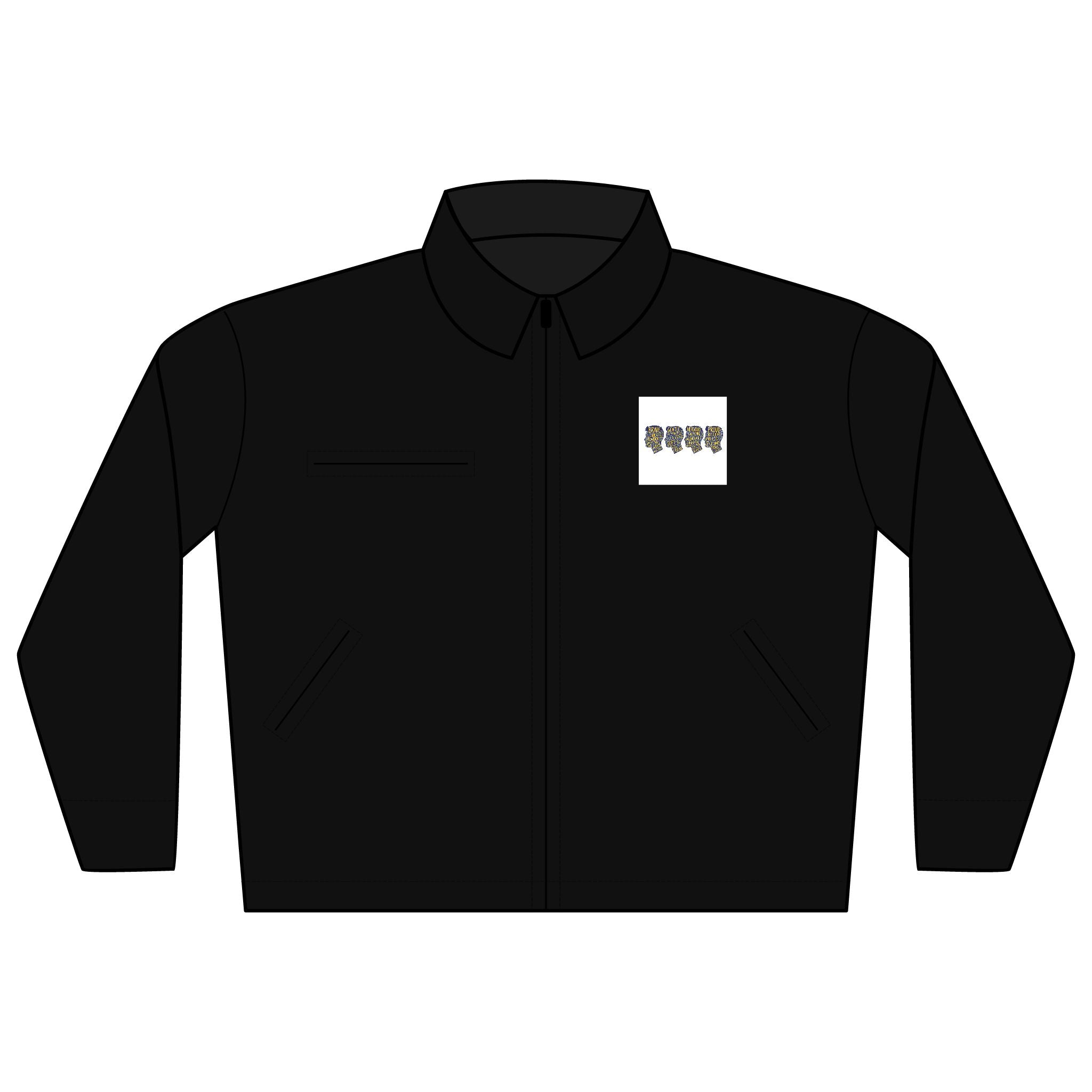 Embroidered Work Jacket — Small Chest Patch Logo