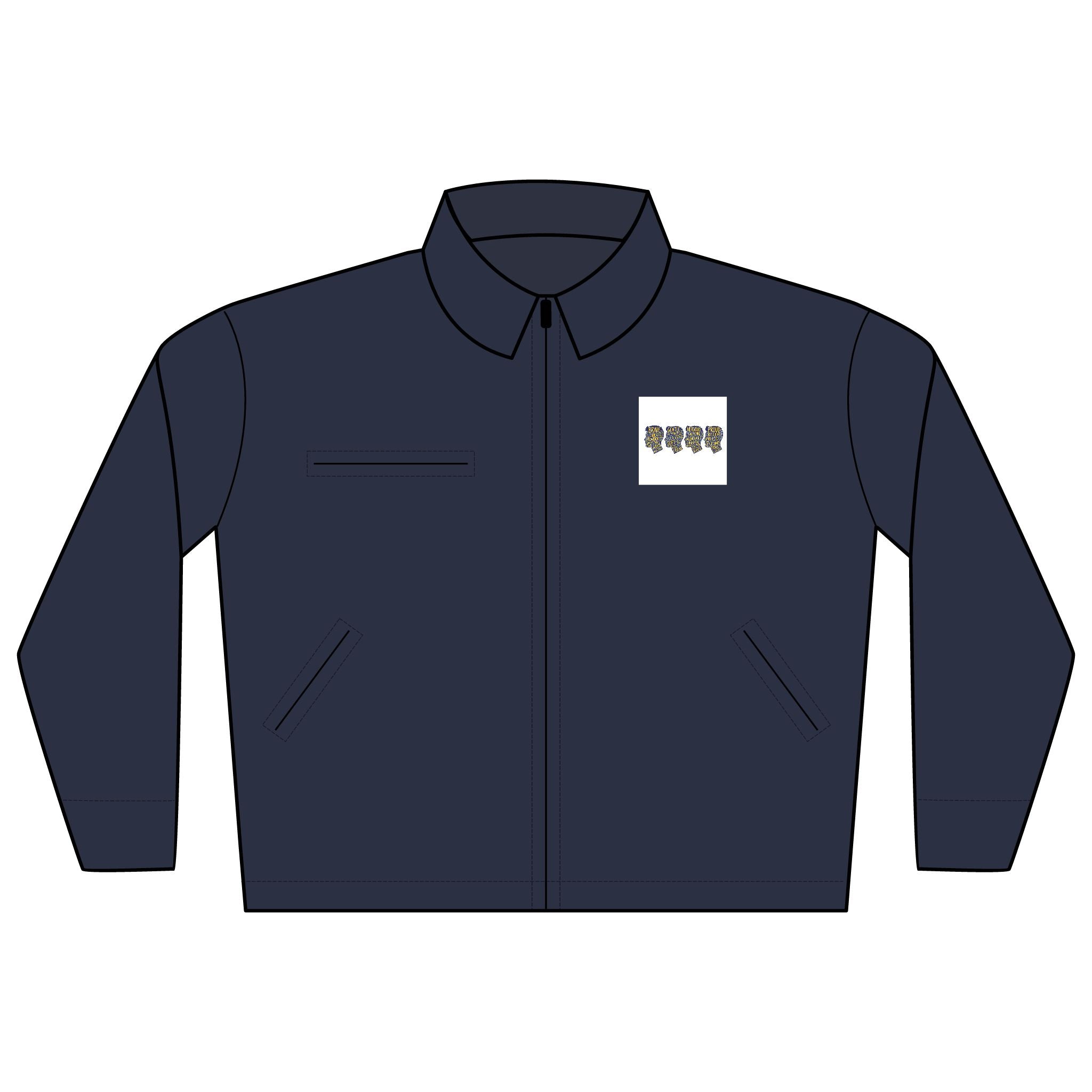Embroidered Work Jacket — Small Chest Patch Logo