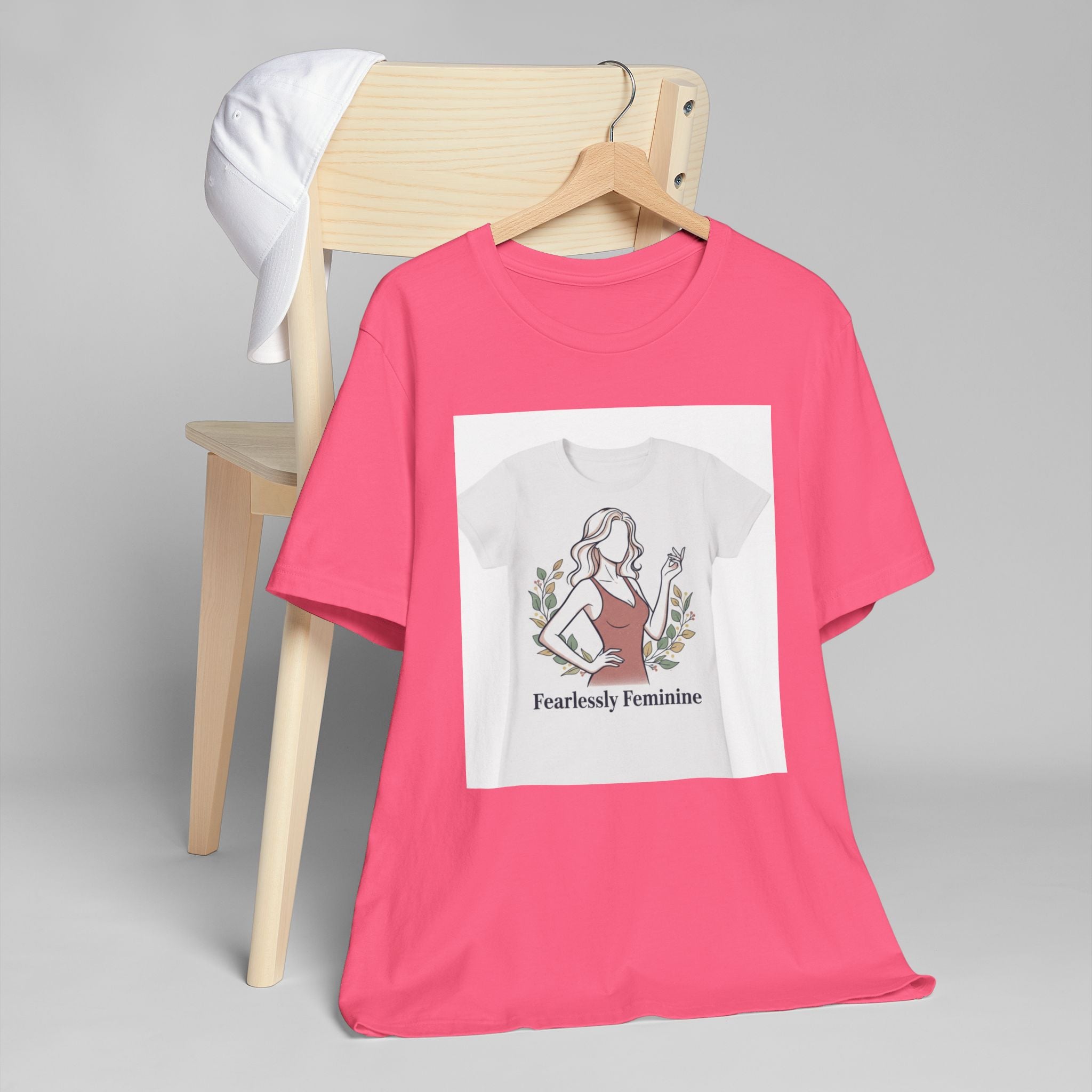Fearlessly Feminine T‑Shirt — Empowering Women Graphic Tee