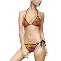 Tropical Palm Sunset Bikini — Women's Triangle Tie-Side Swimsuit