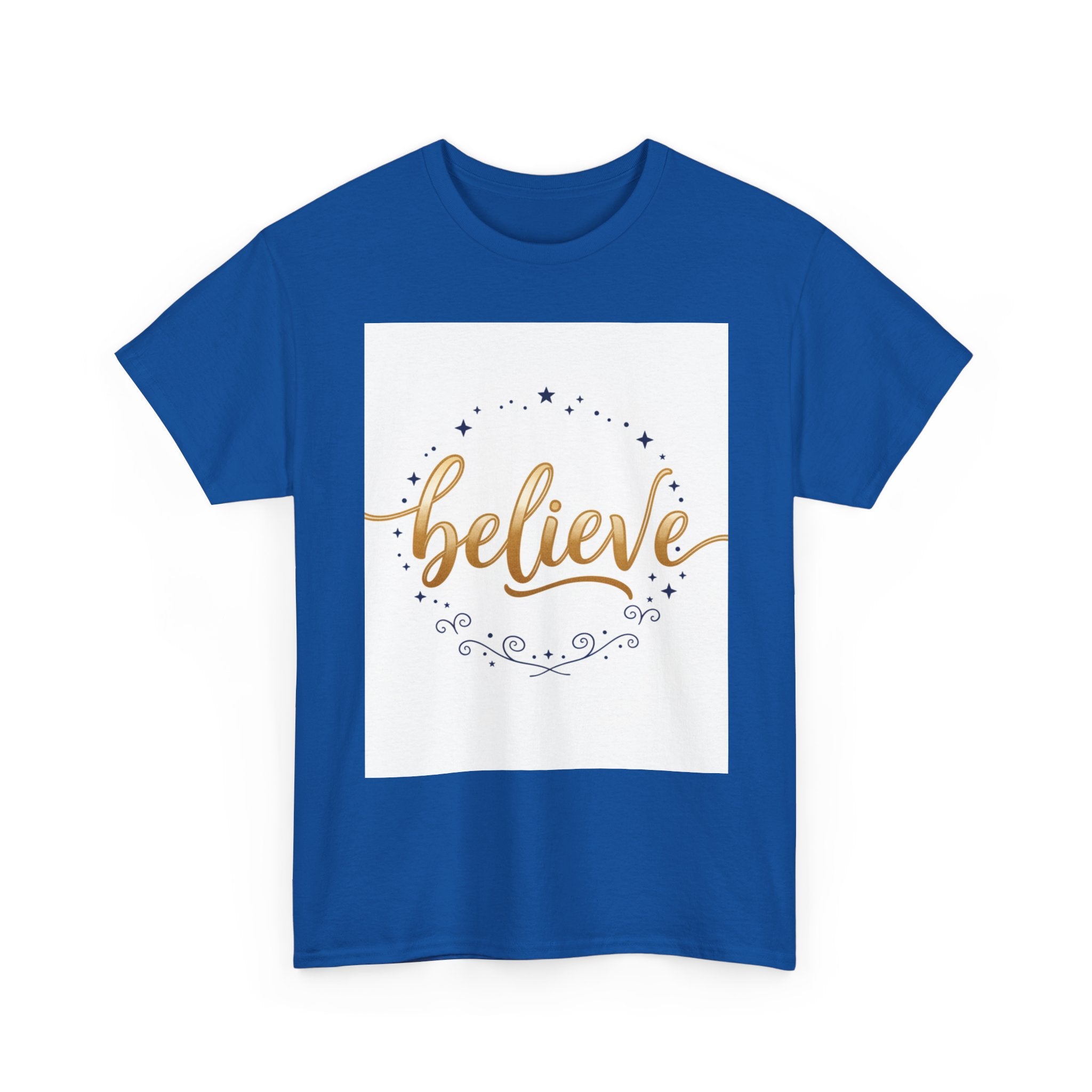 Believe Script Tee — Inspirational 'Believe' Graphic T-Shirt