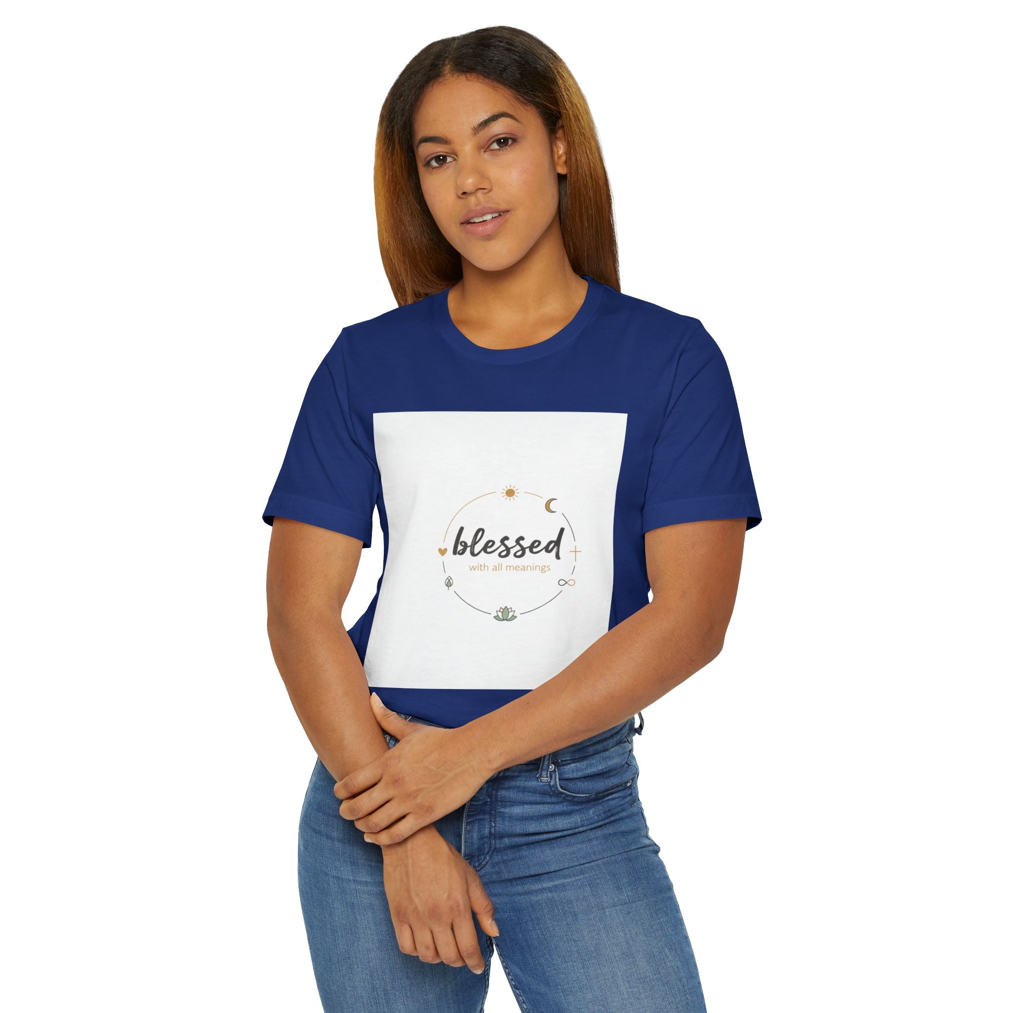 Blessed Mama T-Shirt — Minimal Spiritual 'Blessed' Mother's Day Tee