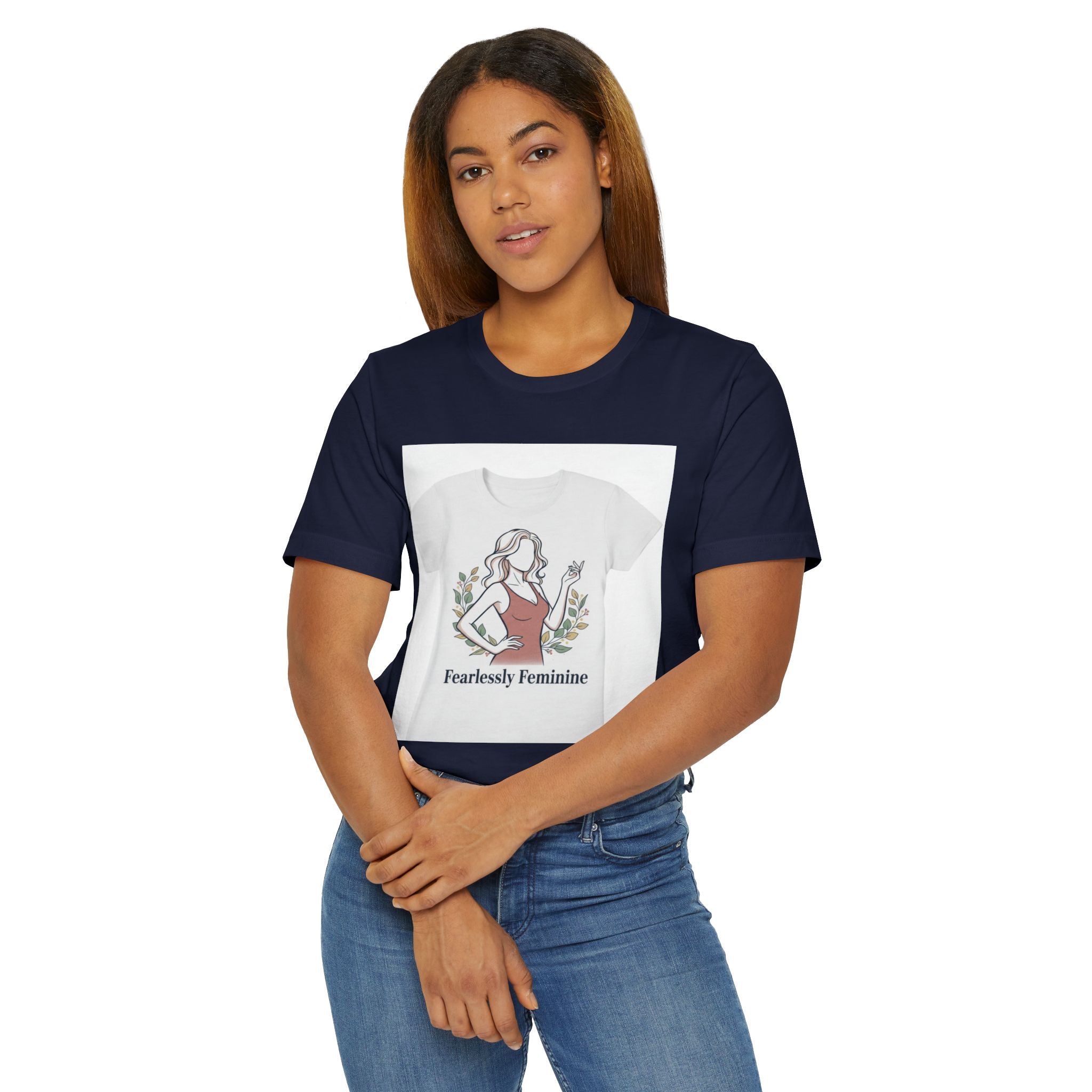 Fearlessly Feminine T‑Shirt — Empowering Women Graphic Tee