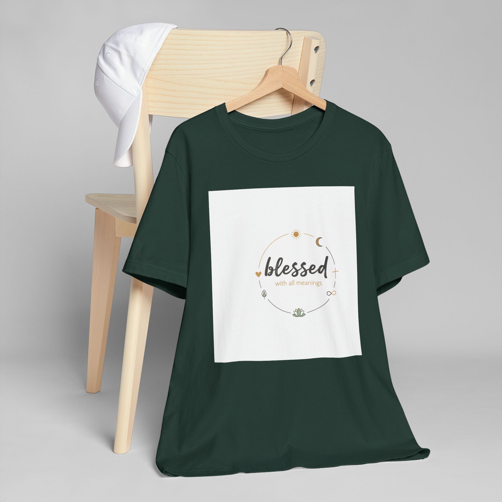 Blessed Mama T-Shirt — Minimal Spiritual 'Blessed' Mother's Day Tee