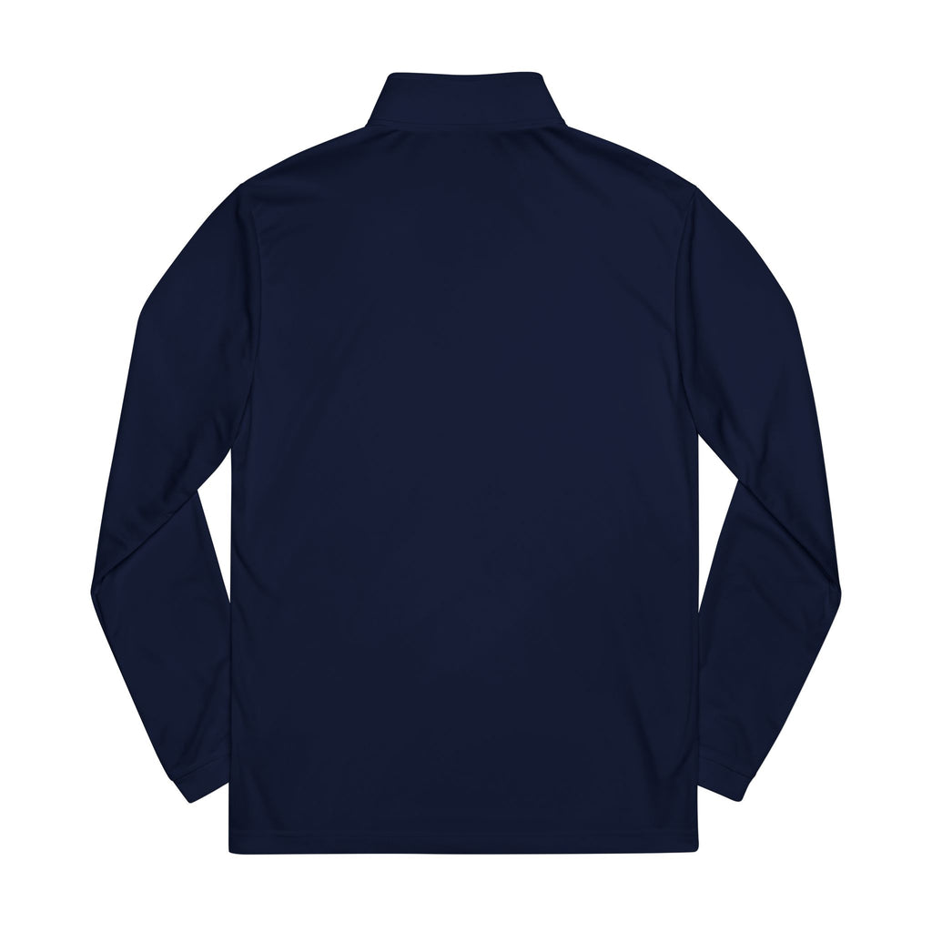 Embroidered Quarter-Zip Pullover