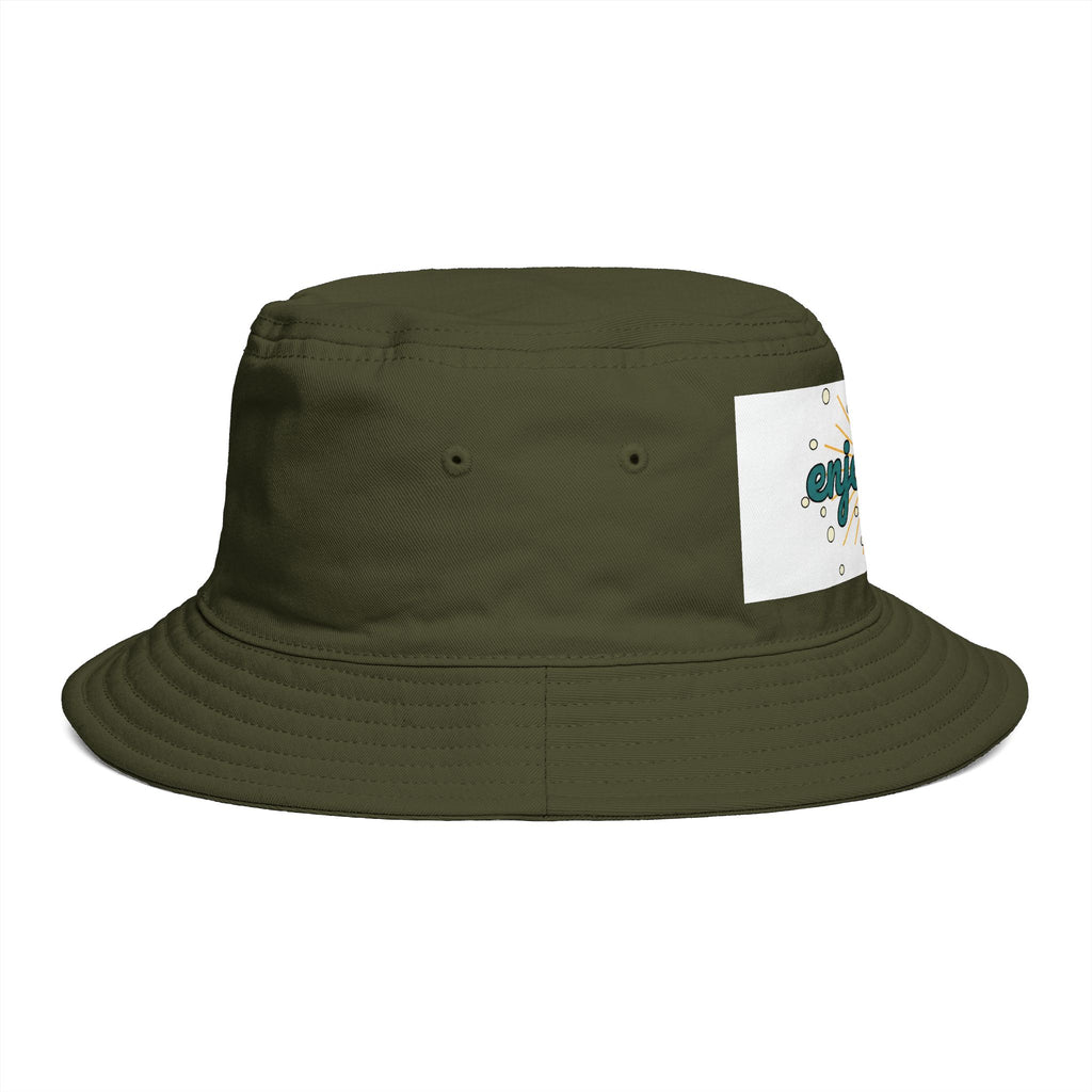 Enjoyable Retro Sunburst Bucket Hat – Casual Outdoor Summer Accessory