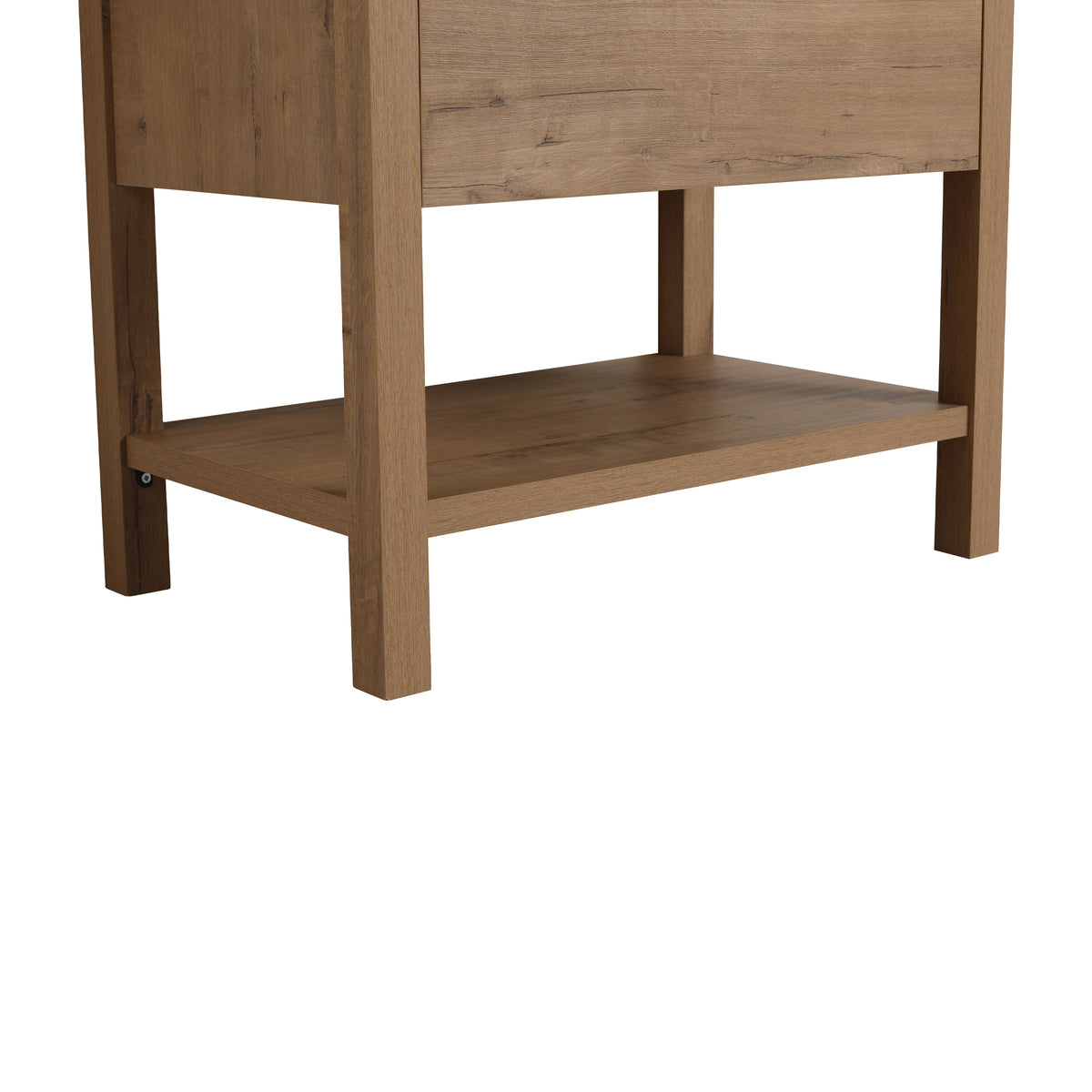 30" Freestanding Bathroom Vanity in Oak Finish with 2 Soft-Close Drawers