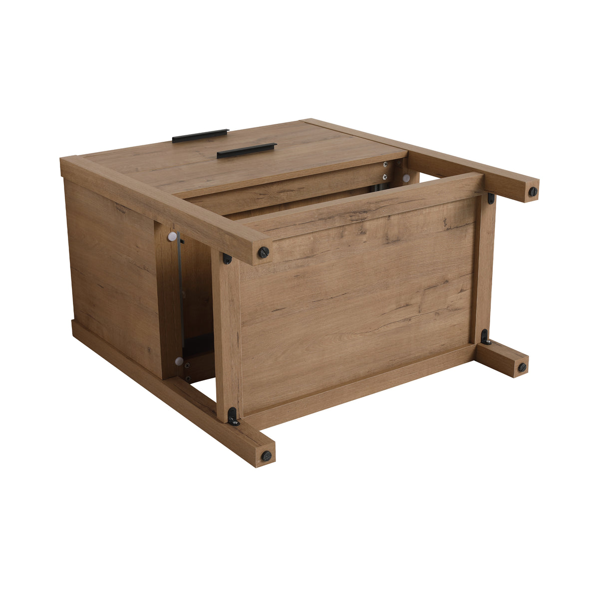 30" Freestanding Bathroom Vanity in Oak Finish with 2 Soft-Close Drawers
